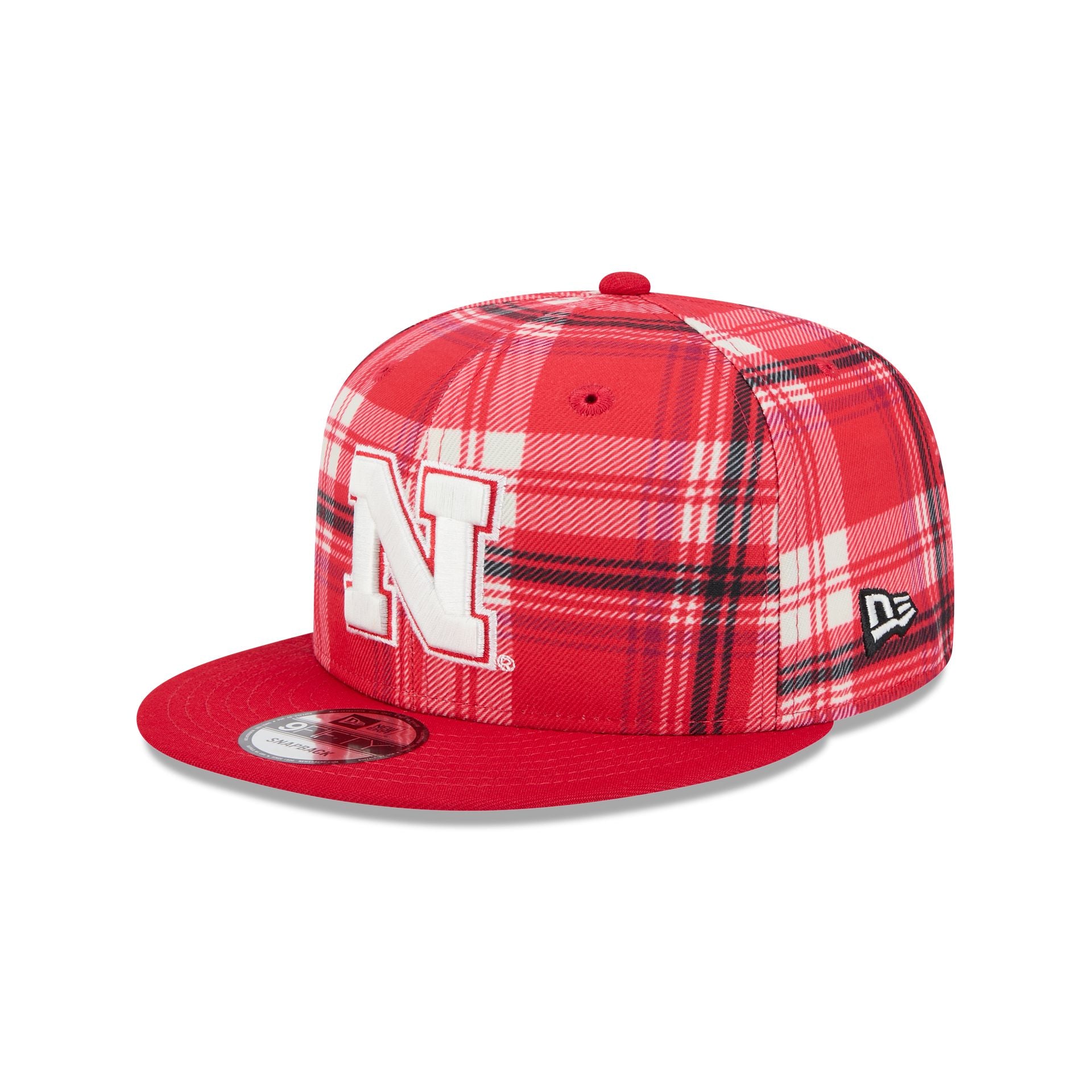 Nebraska Cornhuskers Plaid 9FIFTY Snapback Hat