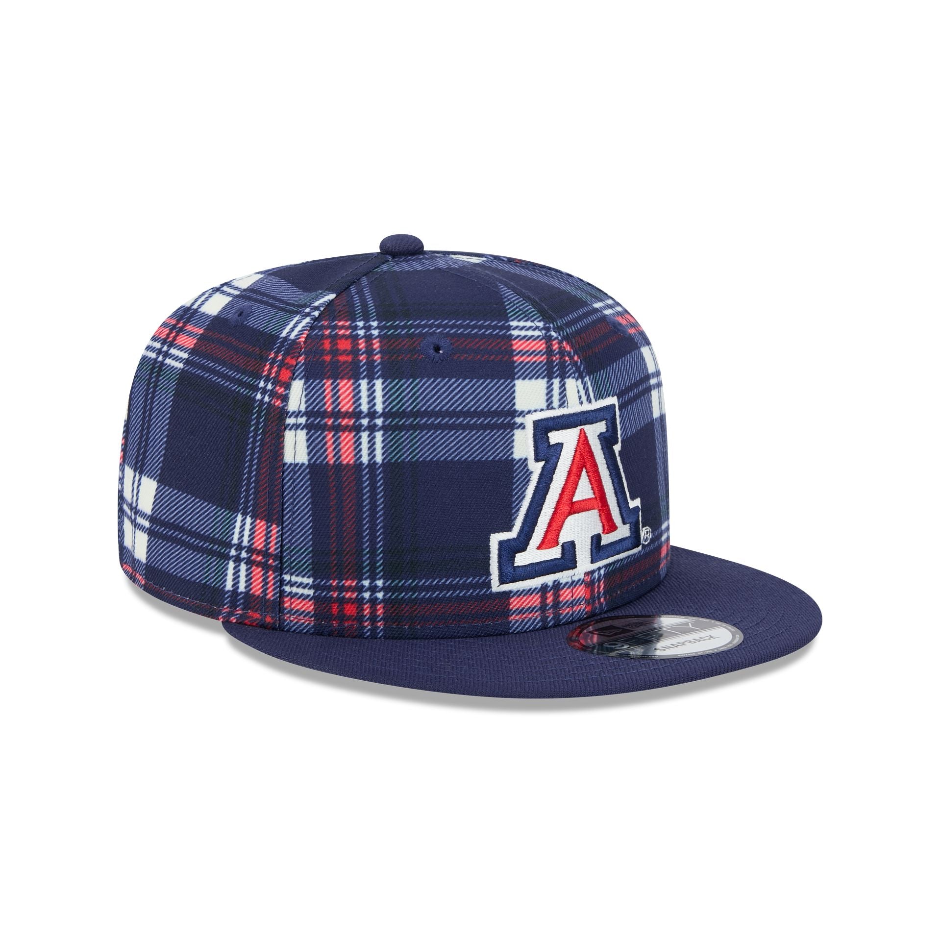Arizona Wildcats Plaid 9FIFTY Snapback Hat - Image 3