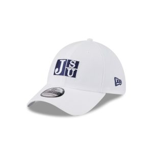 Jackson State Tigers Optic White 39THIRTY Stretch Fit Hat