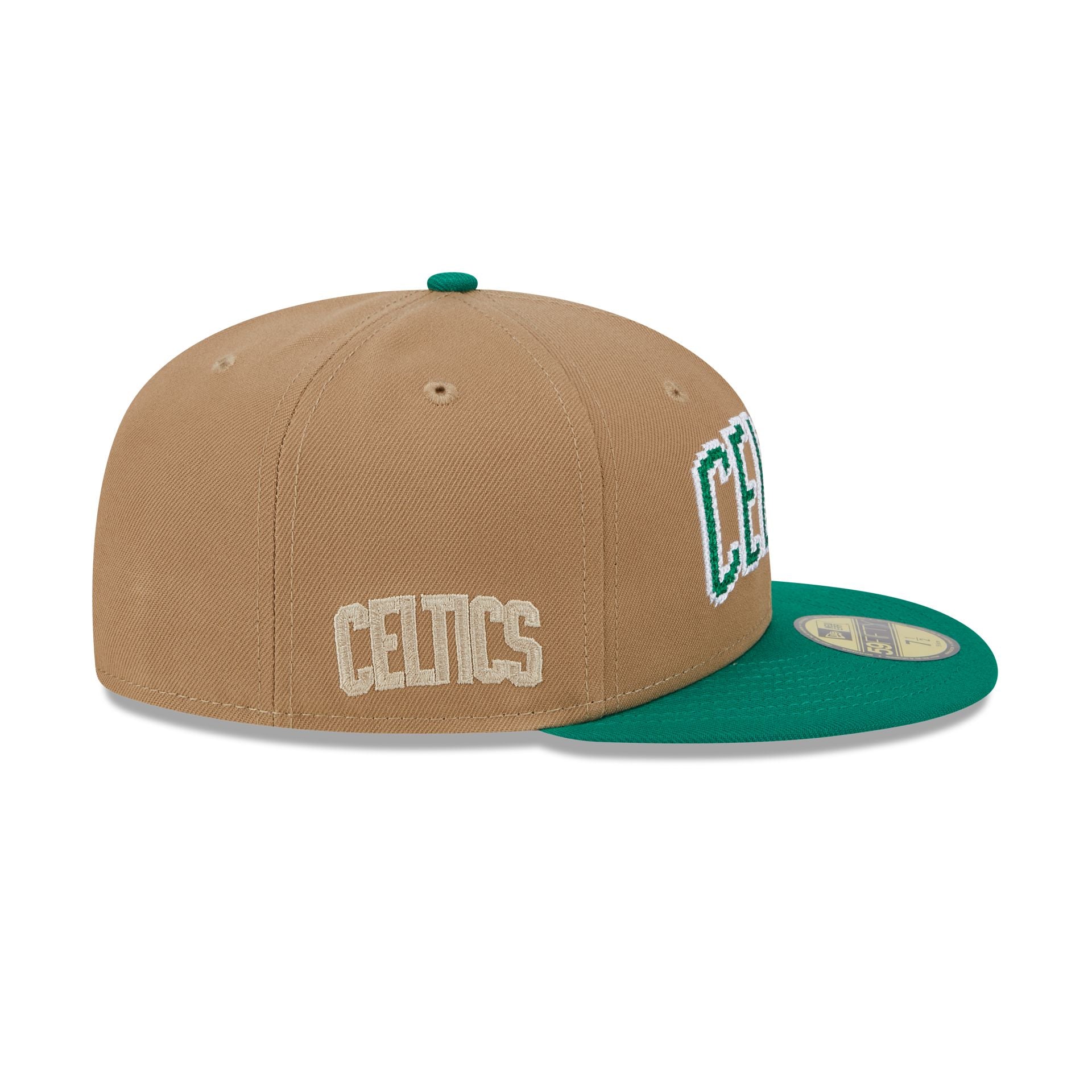 Boston Celtics Classic 8-Bit Wordmark 59FIFTY Fitted Hat - Image 5