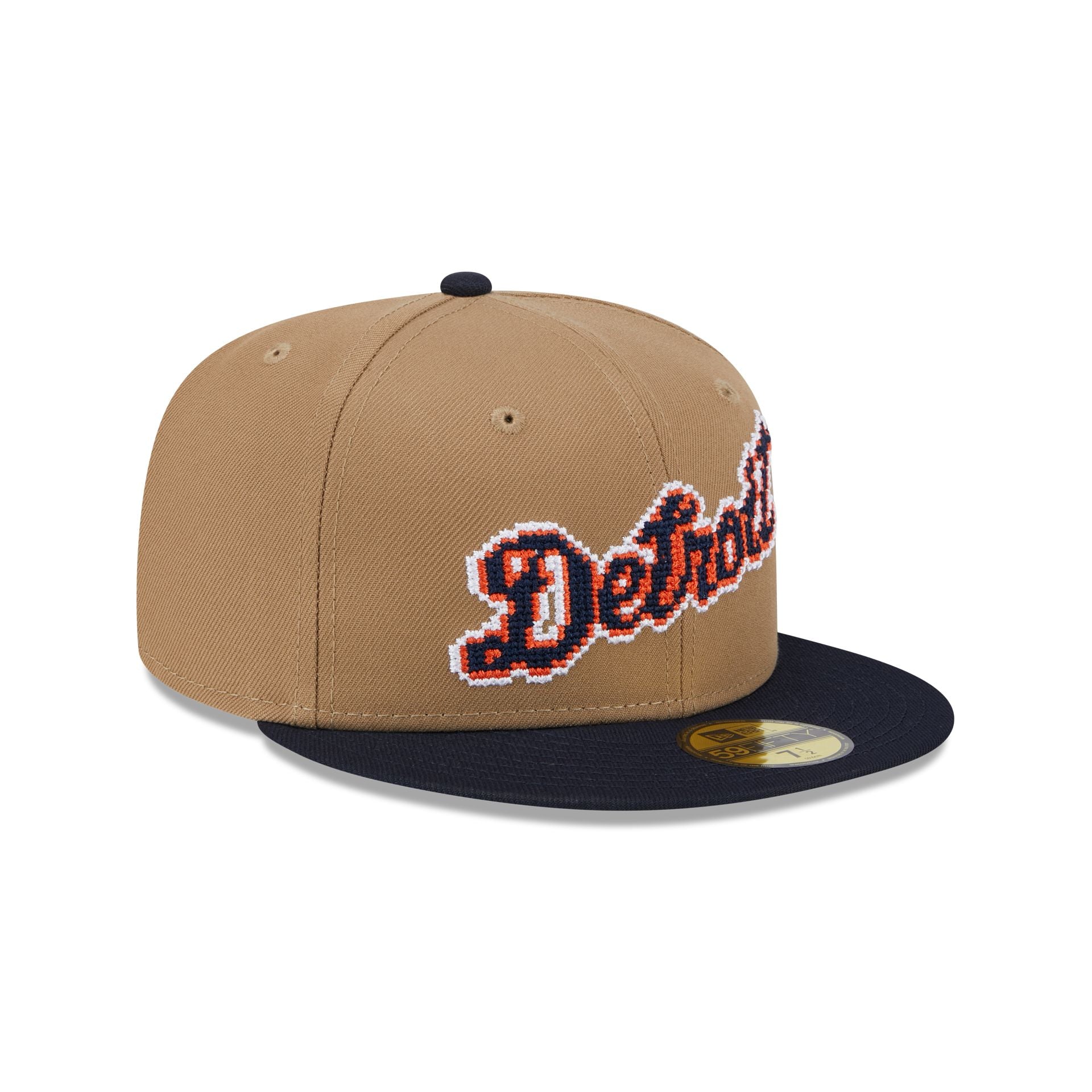 Detroit Tigers Classic 8-Bit Wordmark 59FIFTY Fitted Hat - Image 3