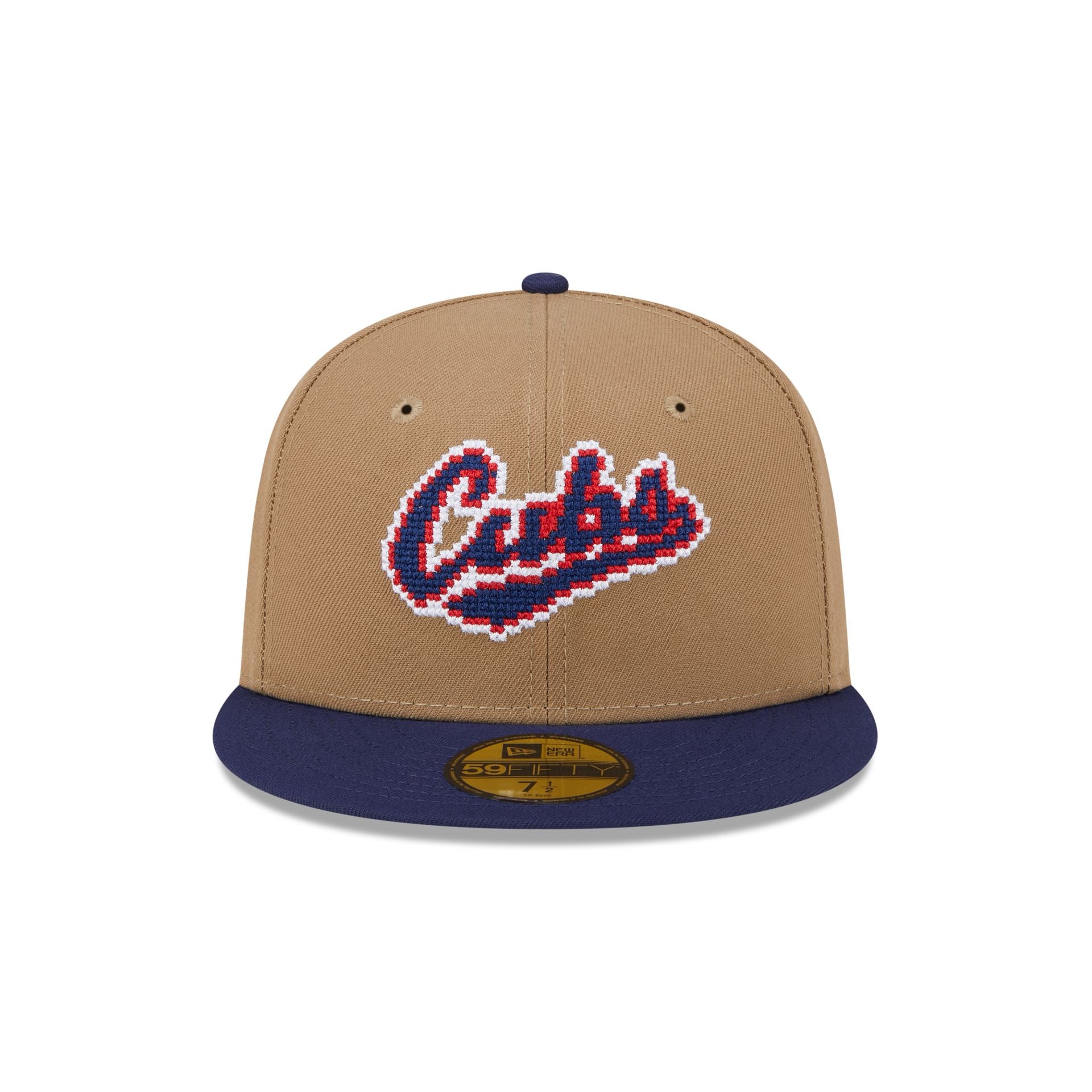 Chicago Cubs Classic 8-Bit Wordmark 59FIFTY Fitted Hat - Image 2