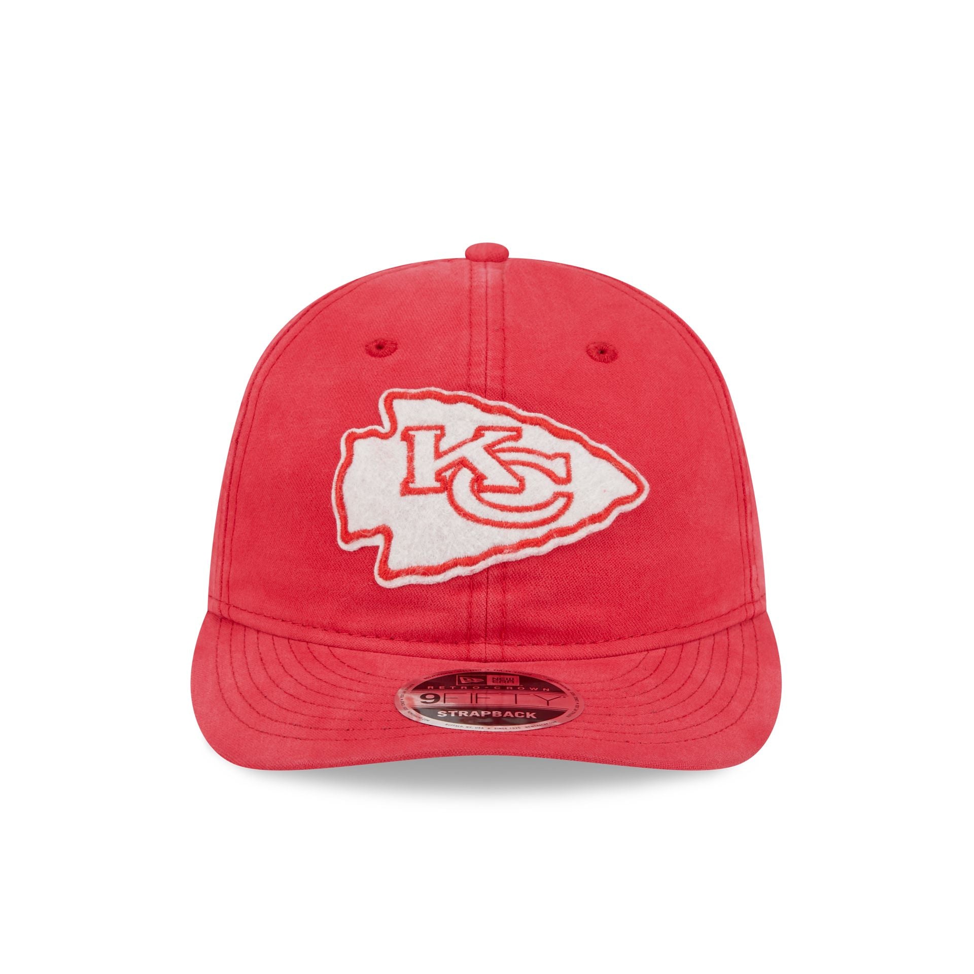 Kansas City Chiefs Canvas Felt Retro Crown 9FIFTY Strapback Hat - Image 2