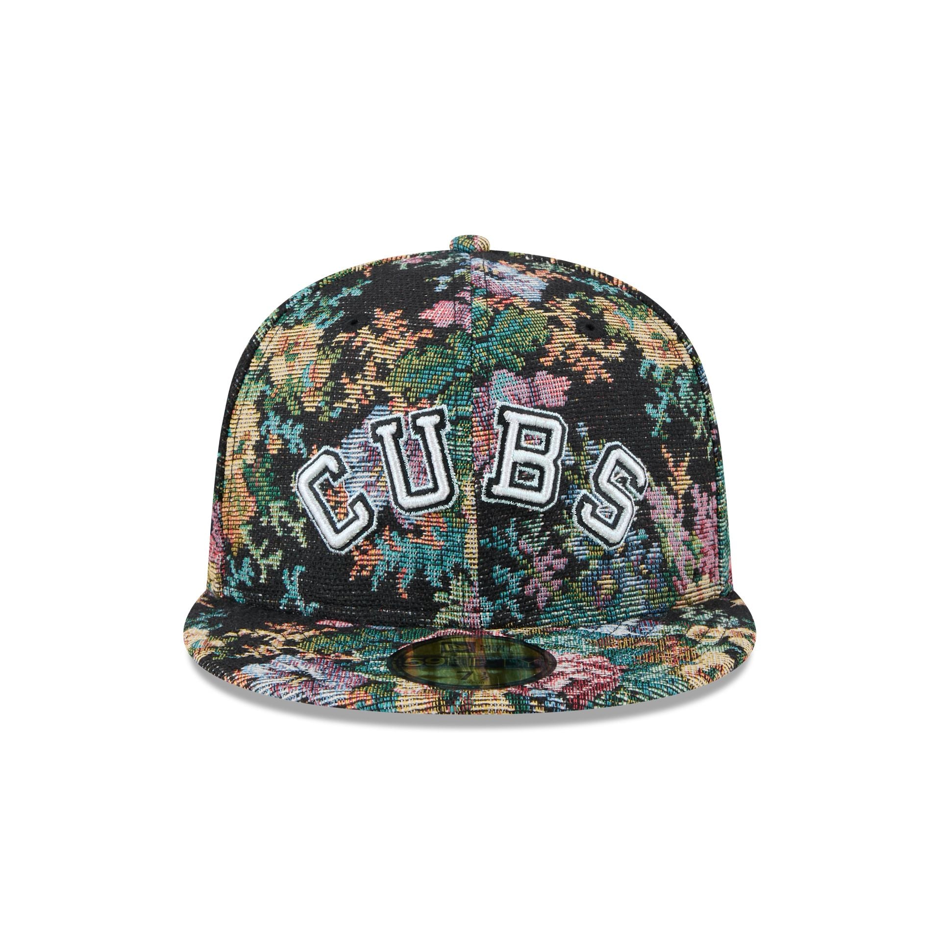 Chicago Cubs Jacquard Pattern 59FIFTY Fitted Hat - Image 2