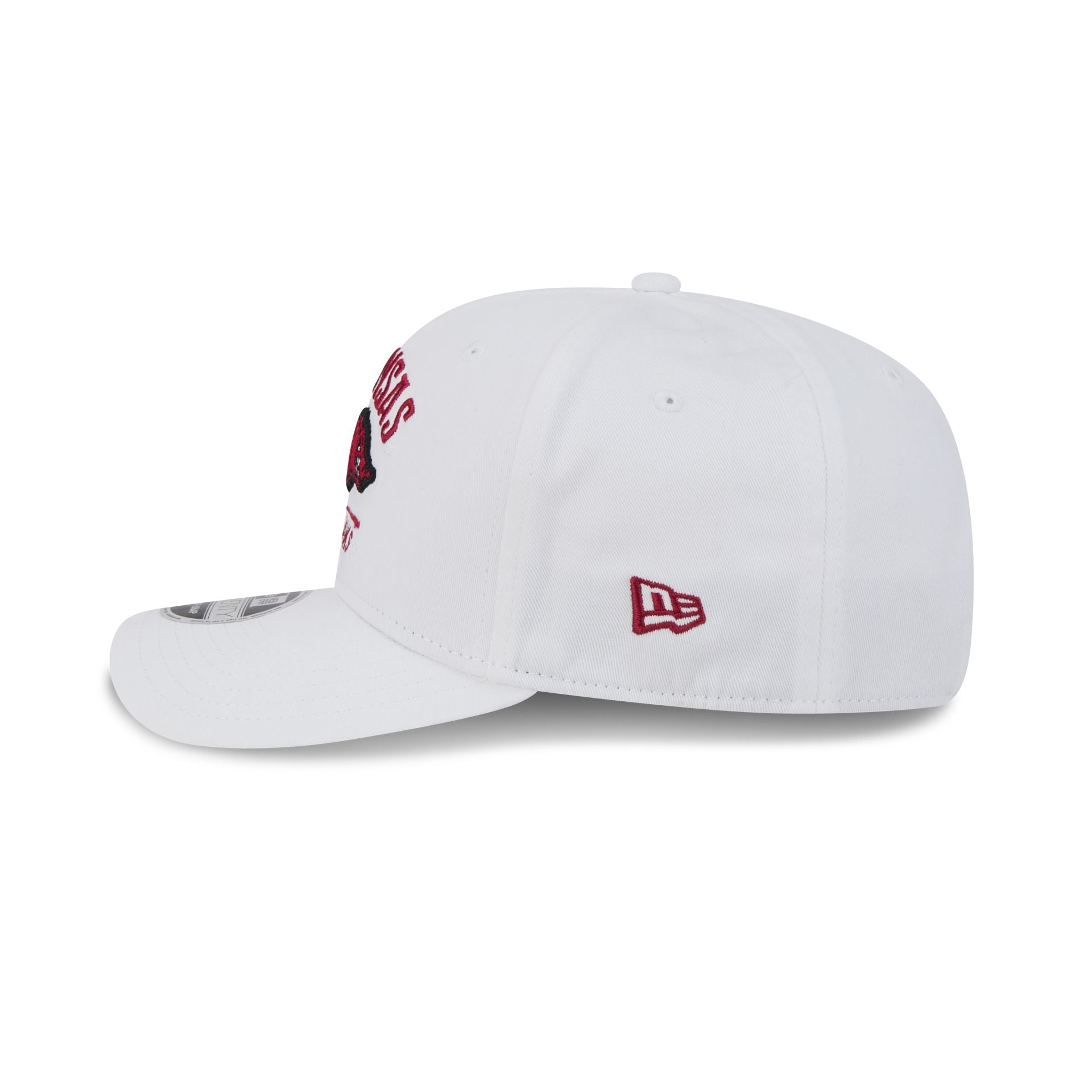Arkansas Razorbacks Optic White 9SEVENTY Stretch-Snap Hat - Image 4