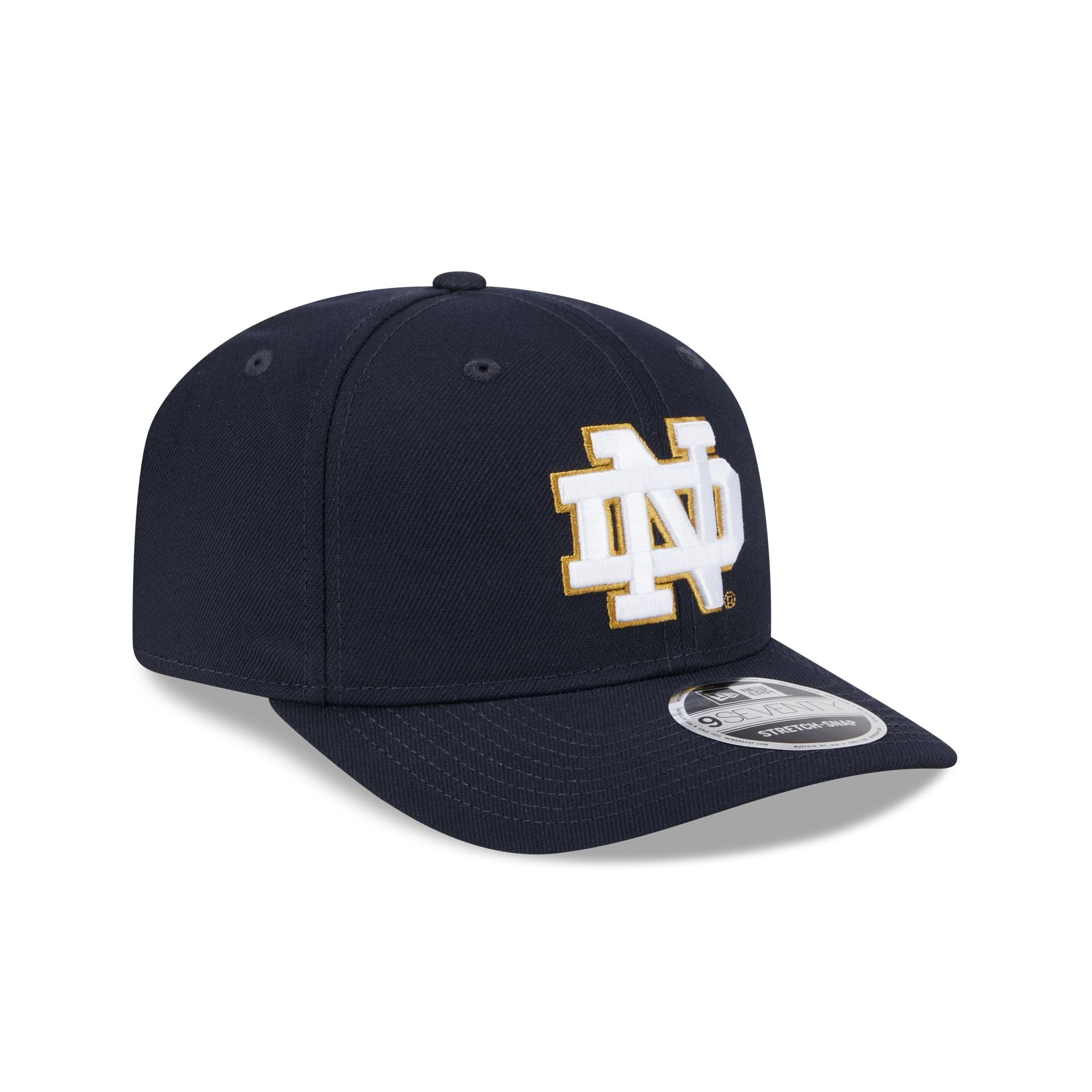 Notre Dame Fighting Irish 9SEVENTY Stretch-Snap Hat - Image 3