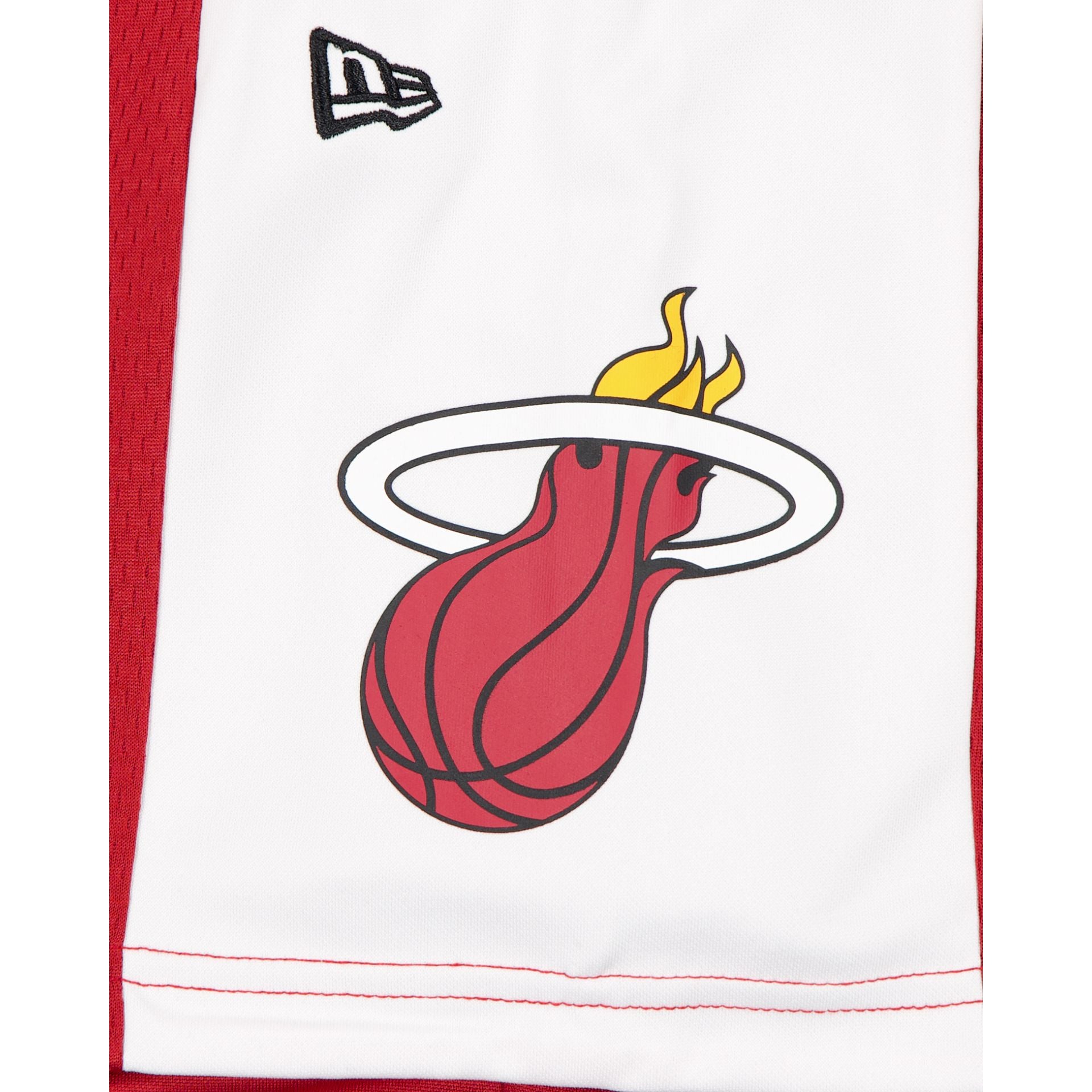 Miami Heat Red Graphic Mesh Shorts - Image 3