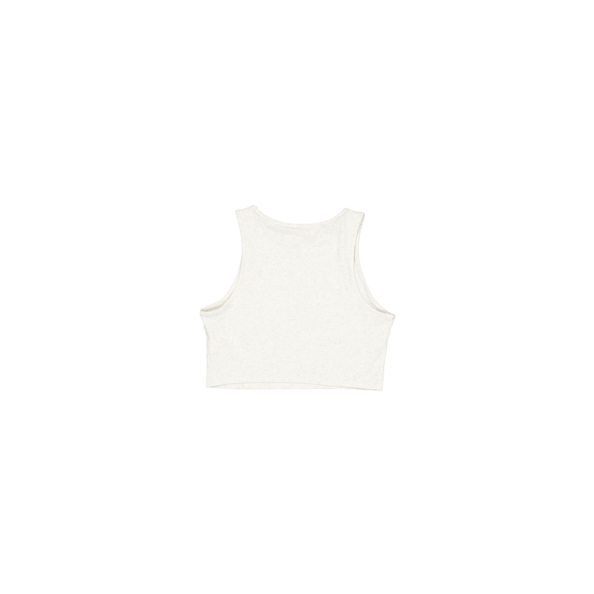 Los Angeles Dodgers Women's Cropped Heather Gray Tank Top - Image 2