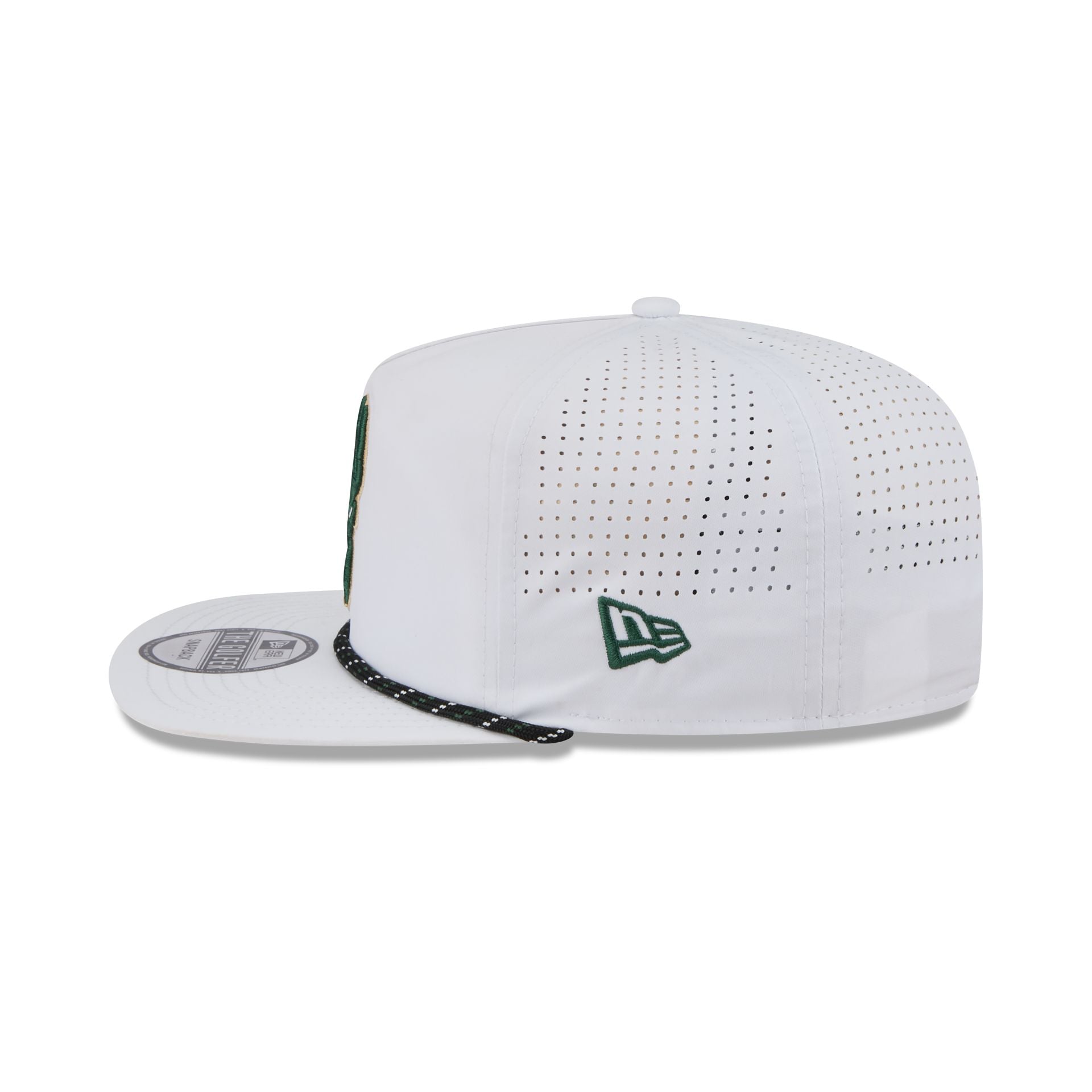 Milwaukee Bucks Optic White Performance Rope Golfer Hat - Image 4