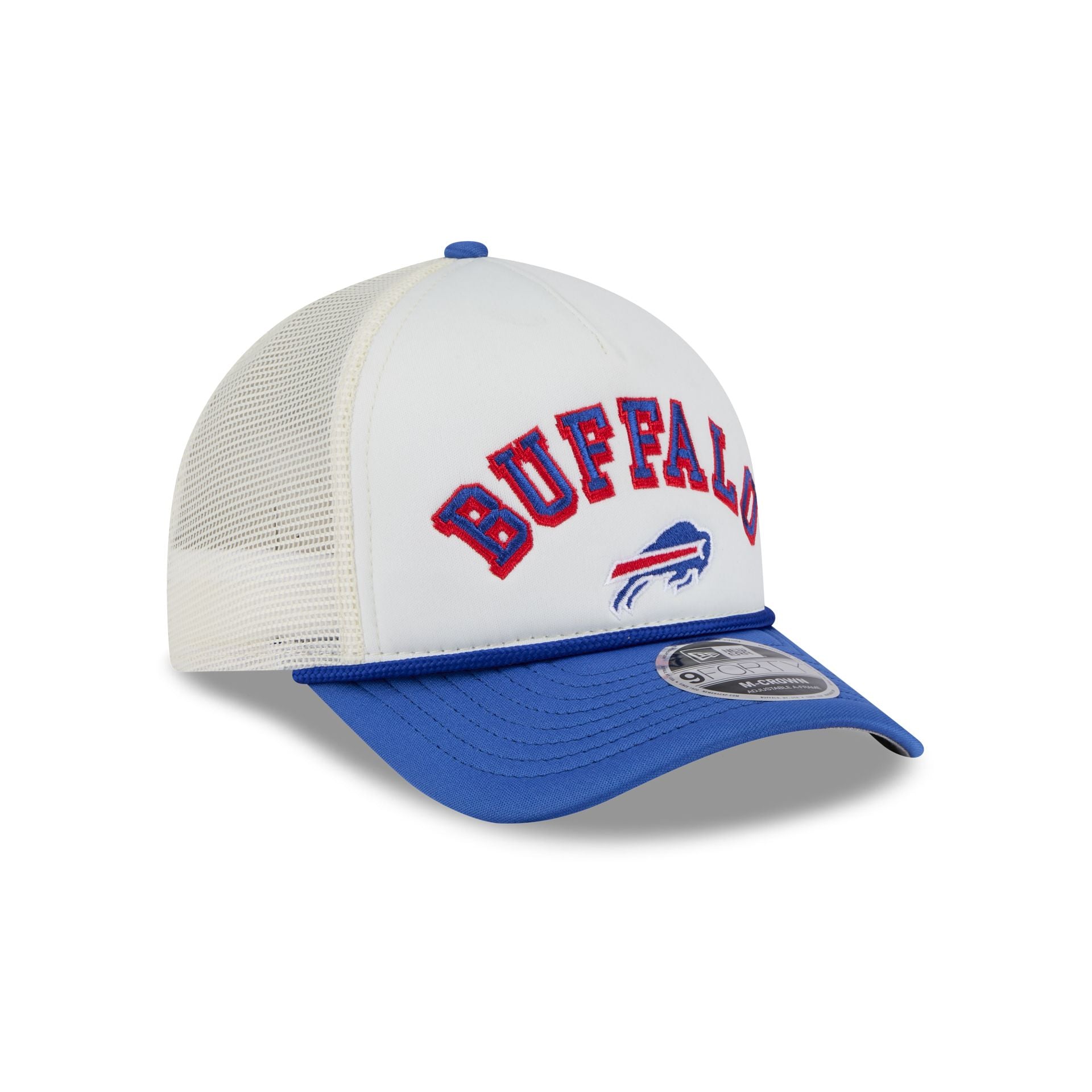 Buffalo Bills Chrome Arch 9FORTY M-Crown A-Frame Trucker Hat - Image 3