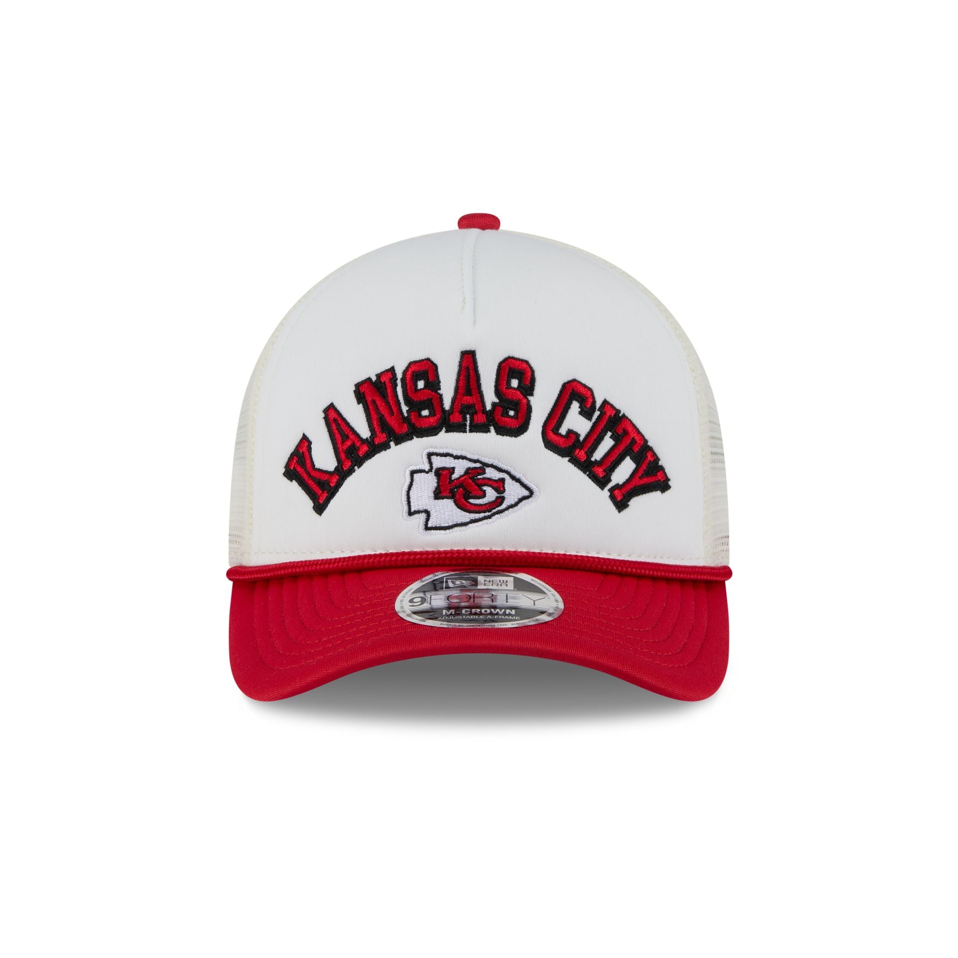 Kansas City Chiefs Chrome Arch 9FORTY M-Crown A-Frame Trucker Hat - Image 2