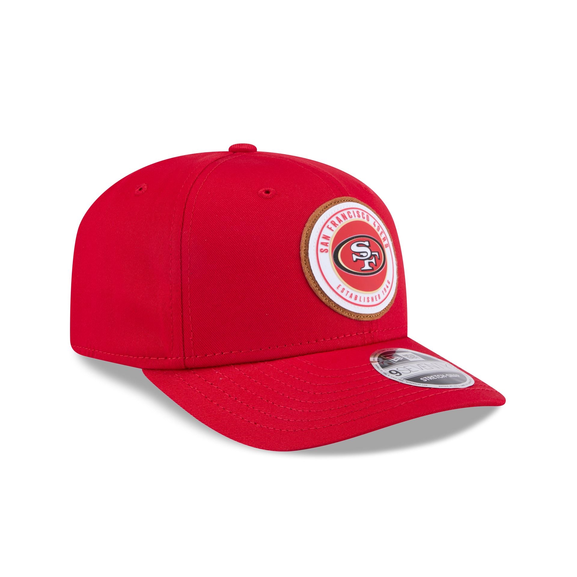 San Francisco 49ers Circle Patch 9SEVENTY Stretch-Snap Hat - Image 3