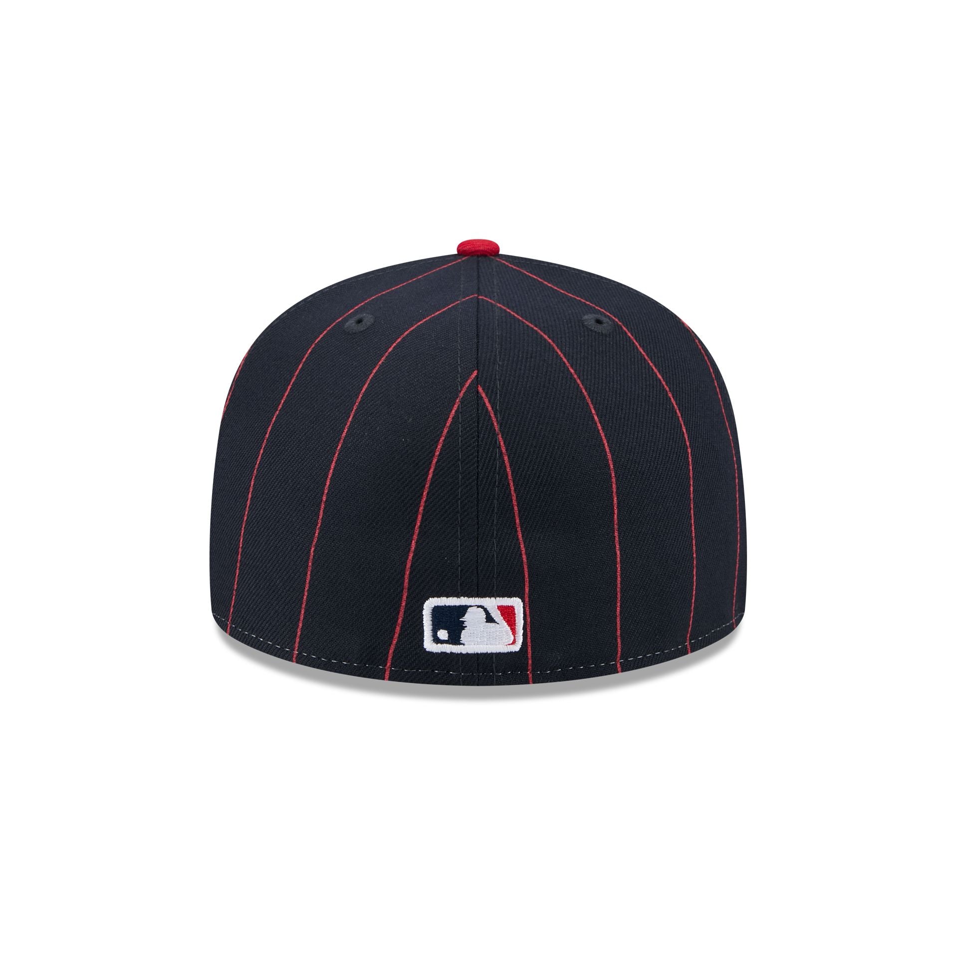 Atlanta Braves Pinstripe League Pin 59FIFTY Fitted Hat - Image 6