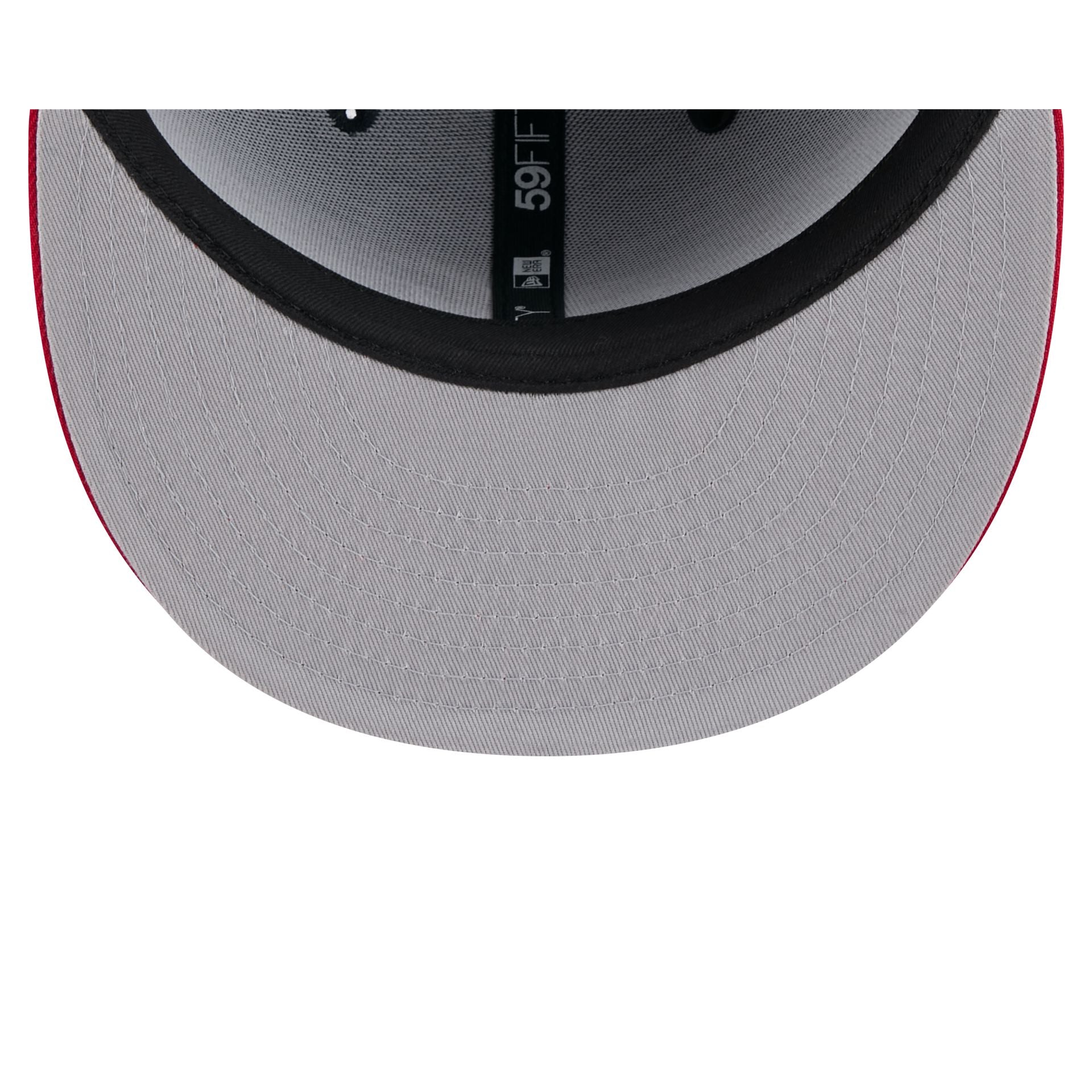 Atlanta Braves Pinstripe League Pin 59FIFTY Fitted Hat - Image 7