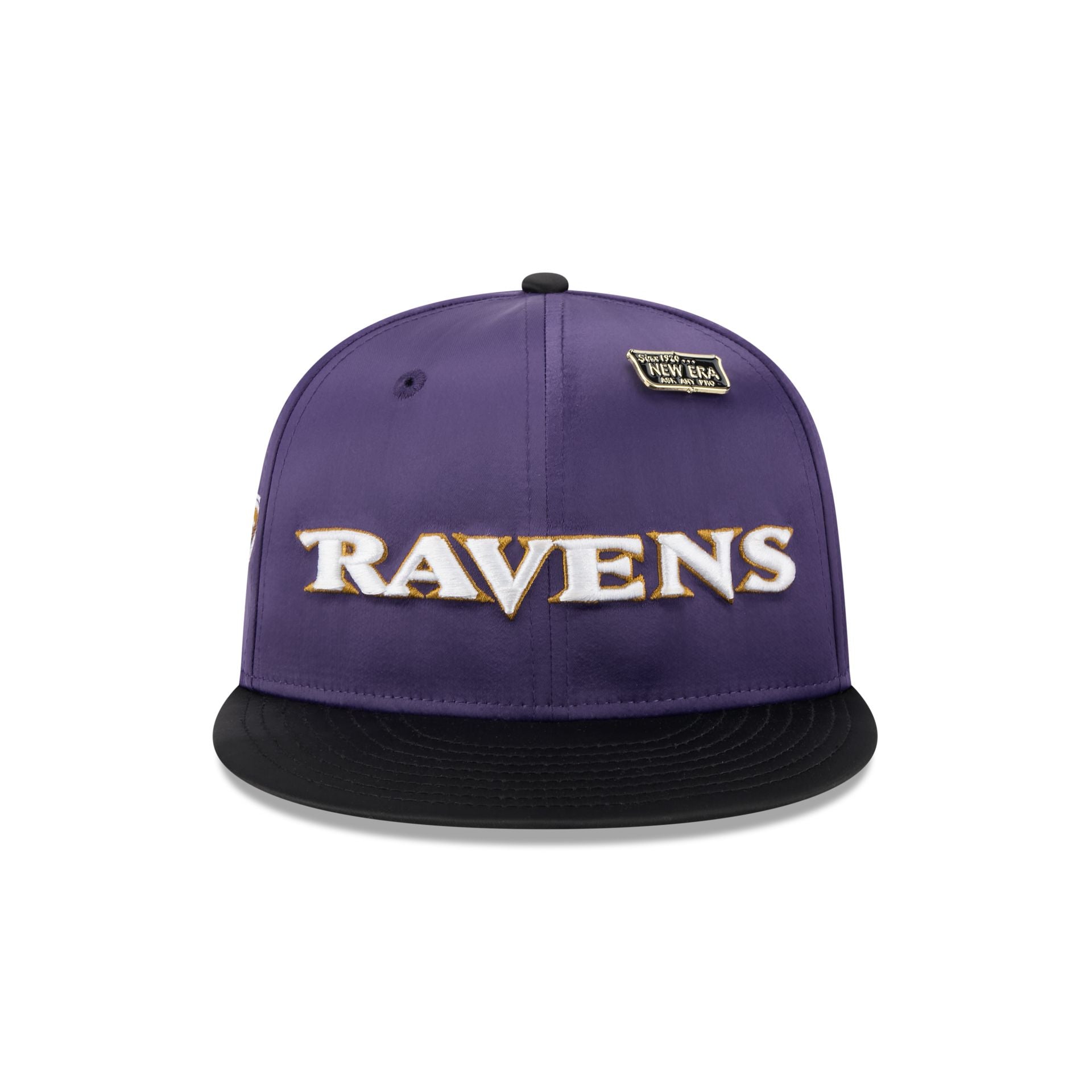 Baltimore Ravens Spring Satin 59FIFTY Fitted Hat - Image 2
