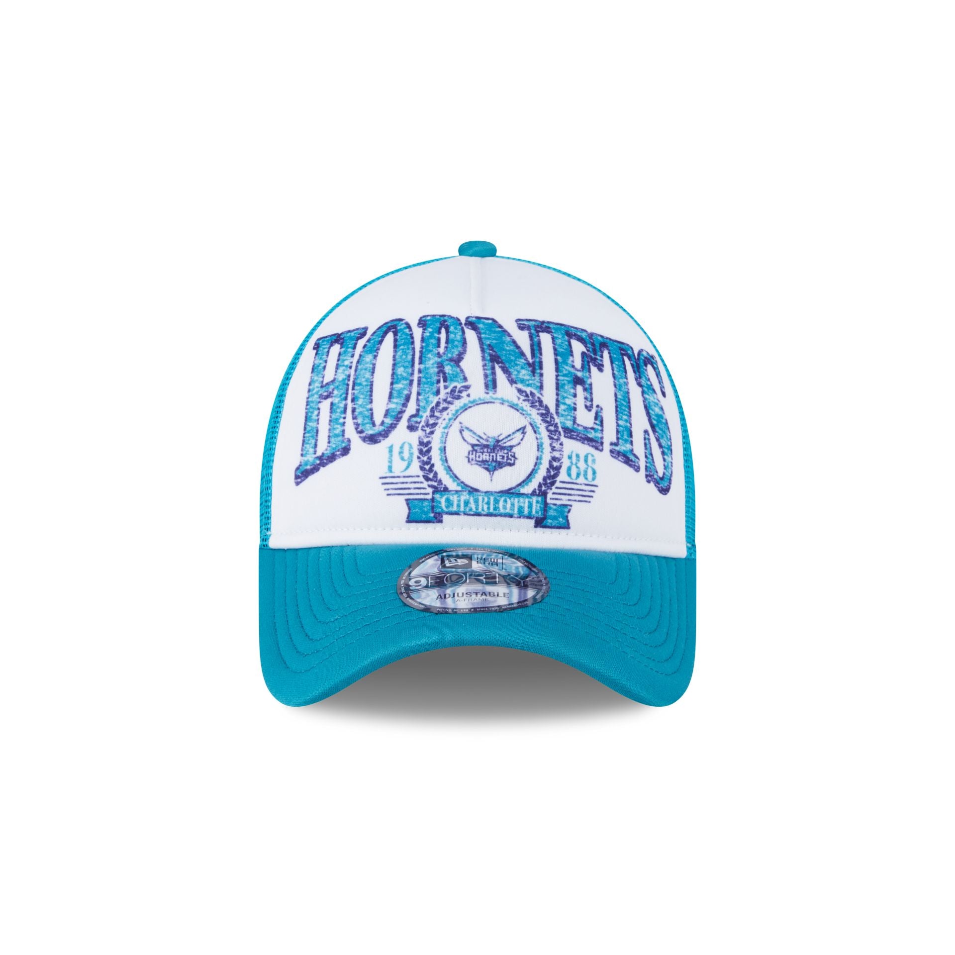 Charlotte Hornets Distressed 9FORTY A-Frame Trucker Hat - Image 2
