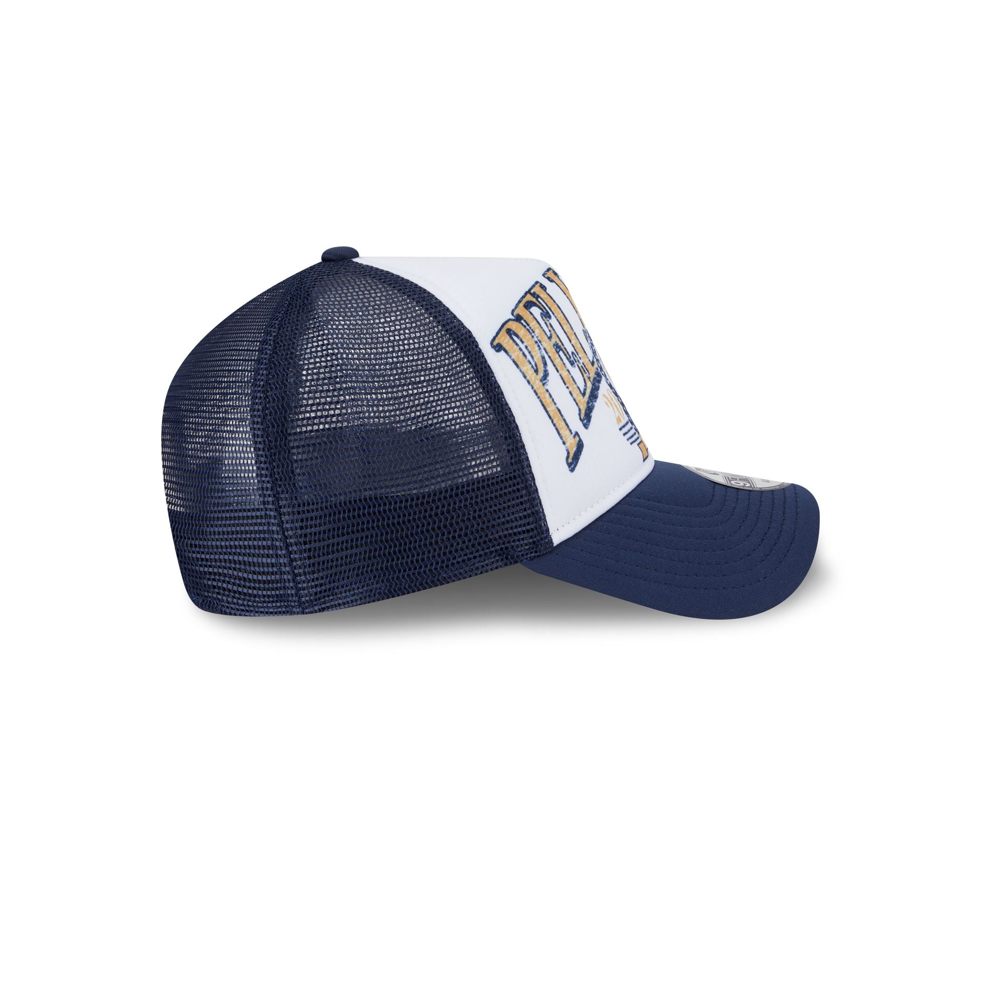 New Orleans Pelicans Distressed 9FORTY A-Frame Trucker Hat - Image 5