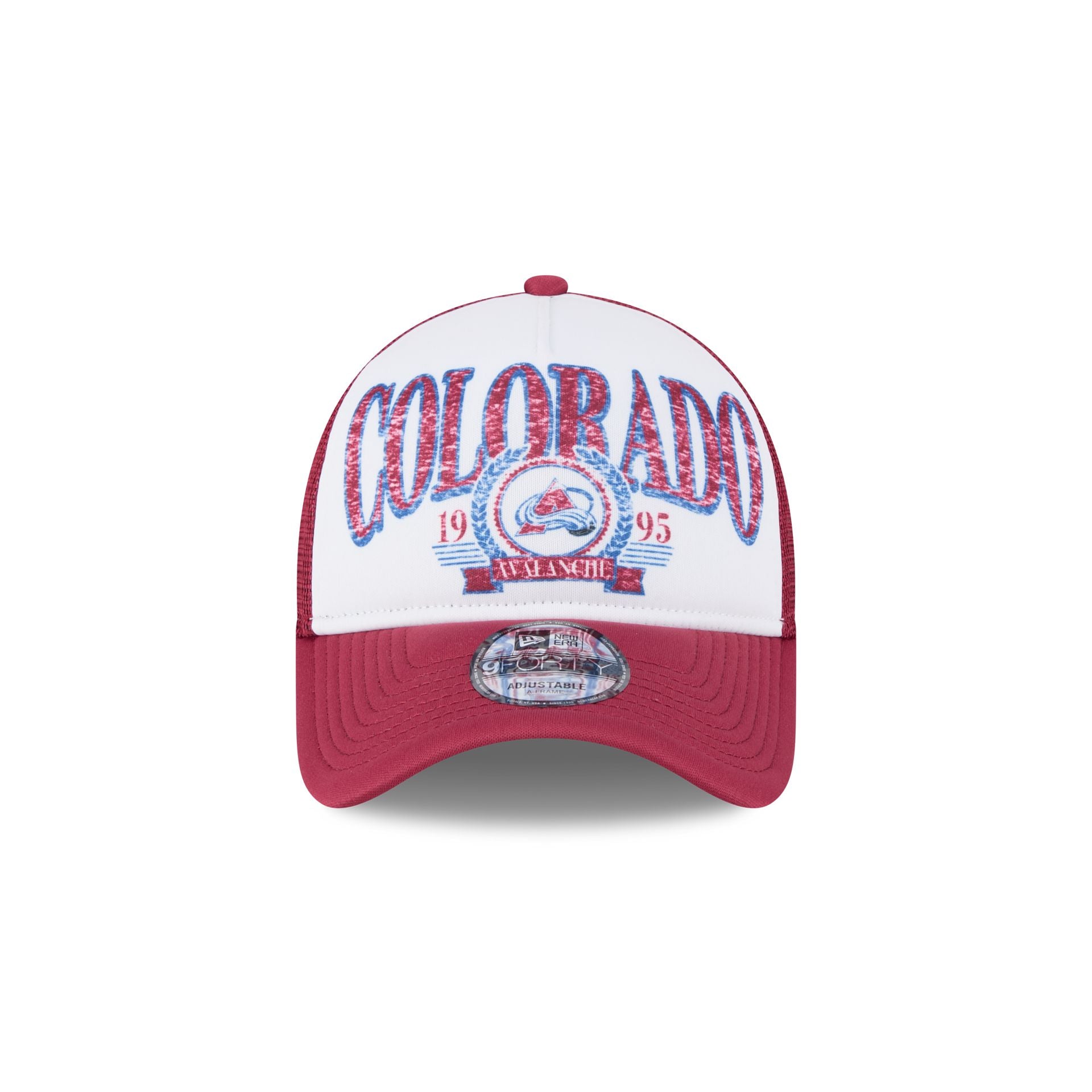 Colorado Avalanche Distressed 9FORTY A-Frame Trucker Hat - Image 2