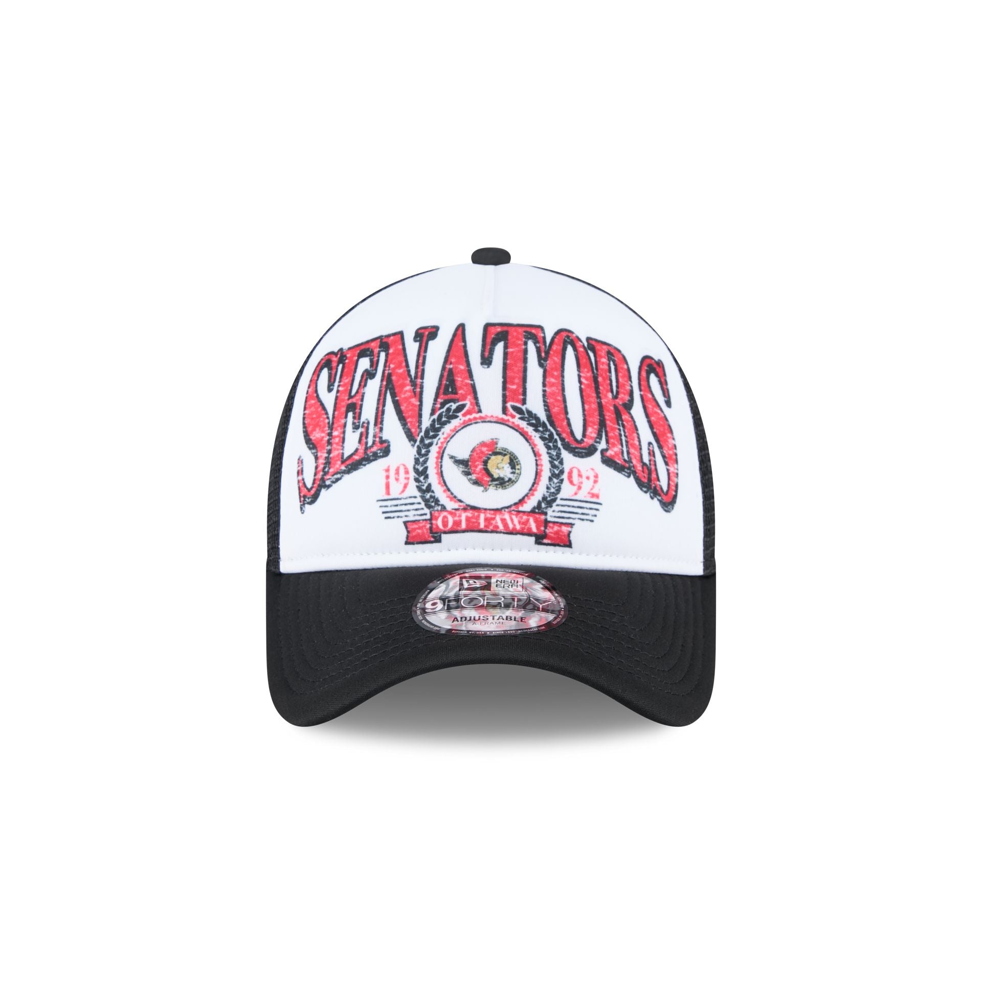 Ottawa Senators Distressed 9FORTY A-Frame Trucker Hat - Image 2