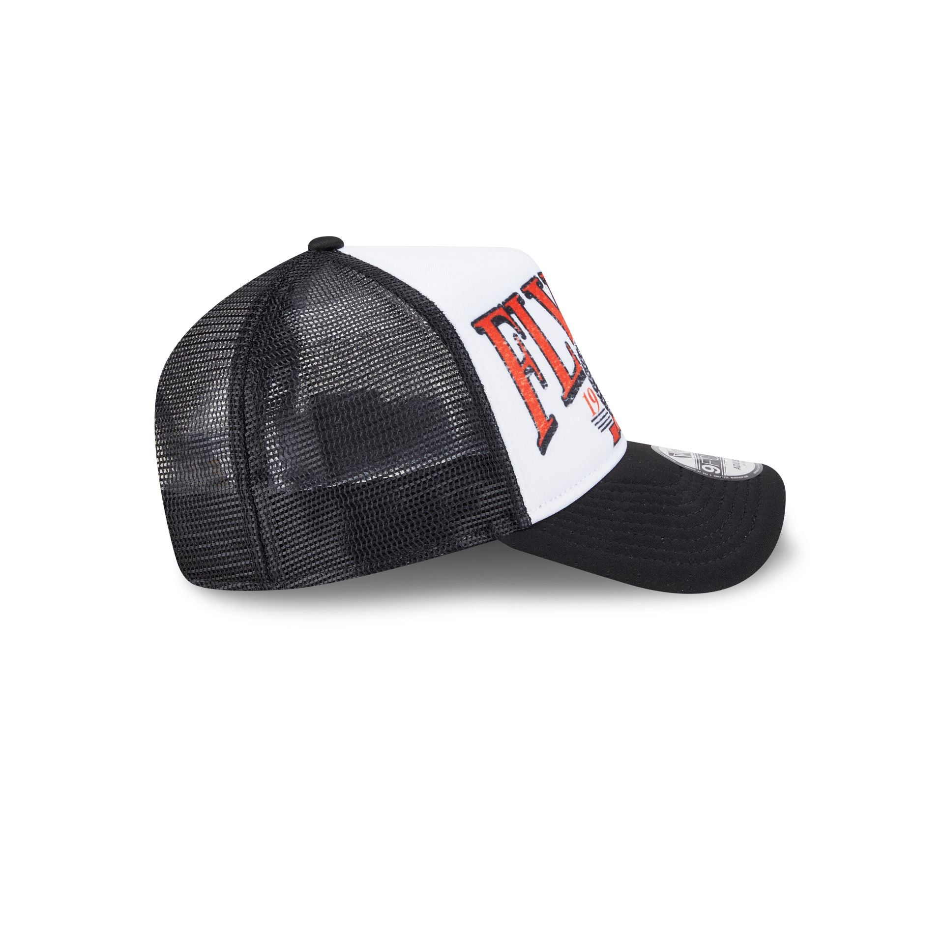 Philadelphia Flyers Distressed 9FORTY A-Frame Trucker Hat - Image 5