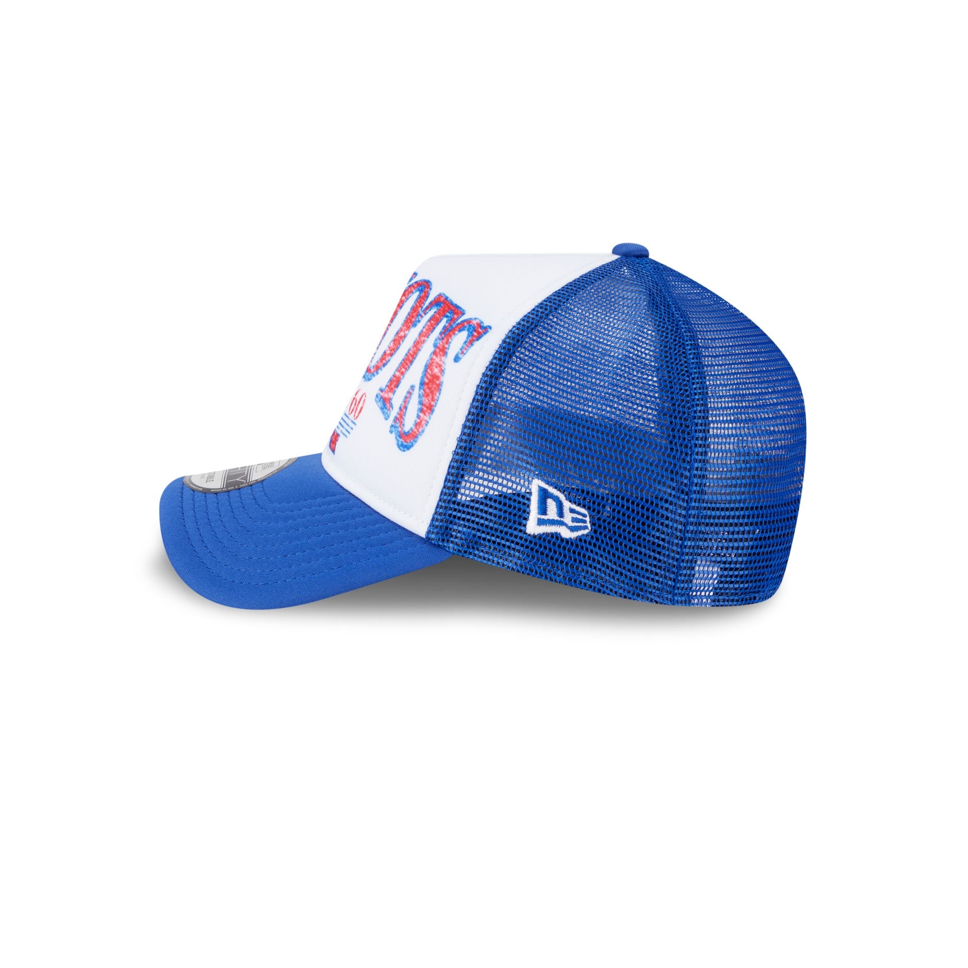 New England Patriots Distressed 9FORTY A-Frame Trucker Hat - Image 4