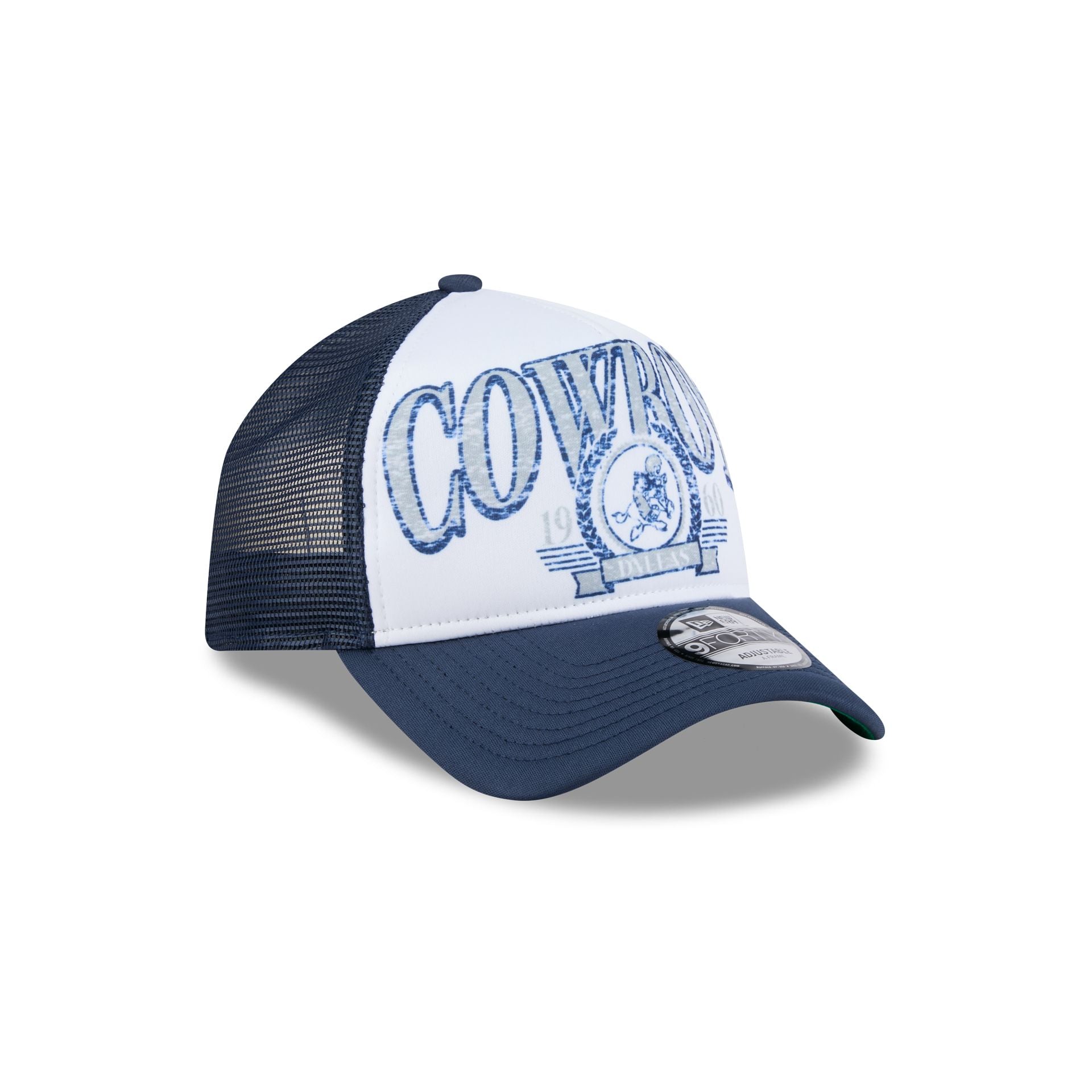 Dallas Cowboys Distressed 9FORTY A-Frame Trucker Hat - Image 3