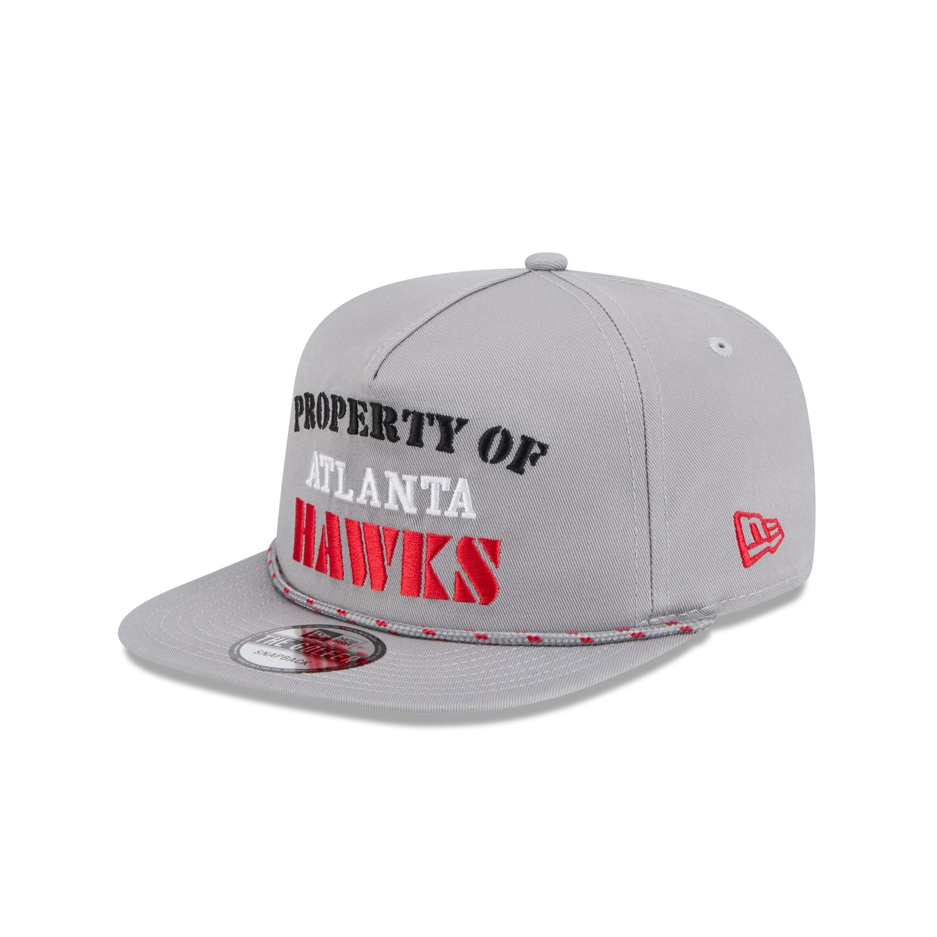 Atlanta Hawks Vintage Gray Rope Golfer Hat - Image 3