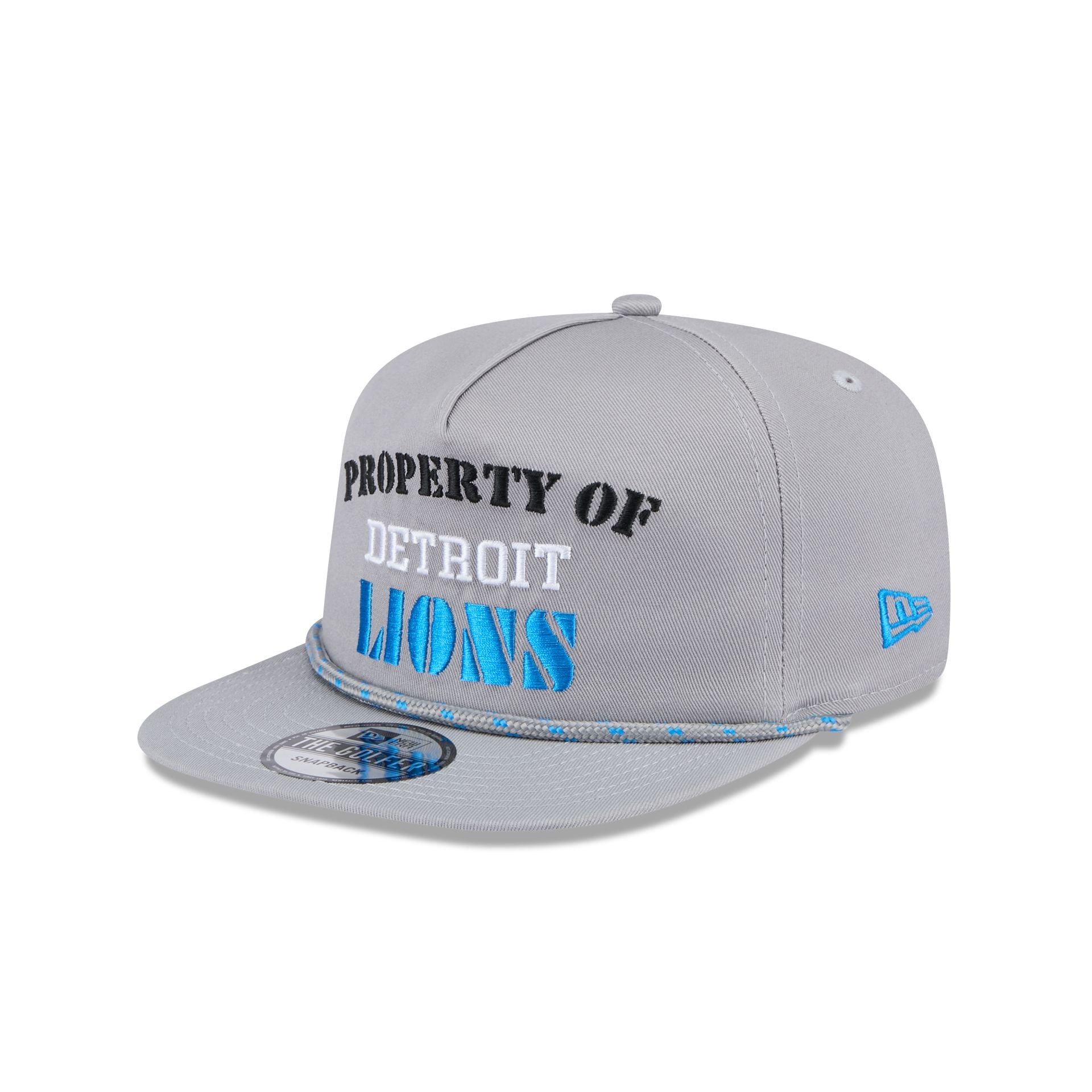 Detroit Lions Vintage Gray Rope Golfer Hat - Image 3