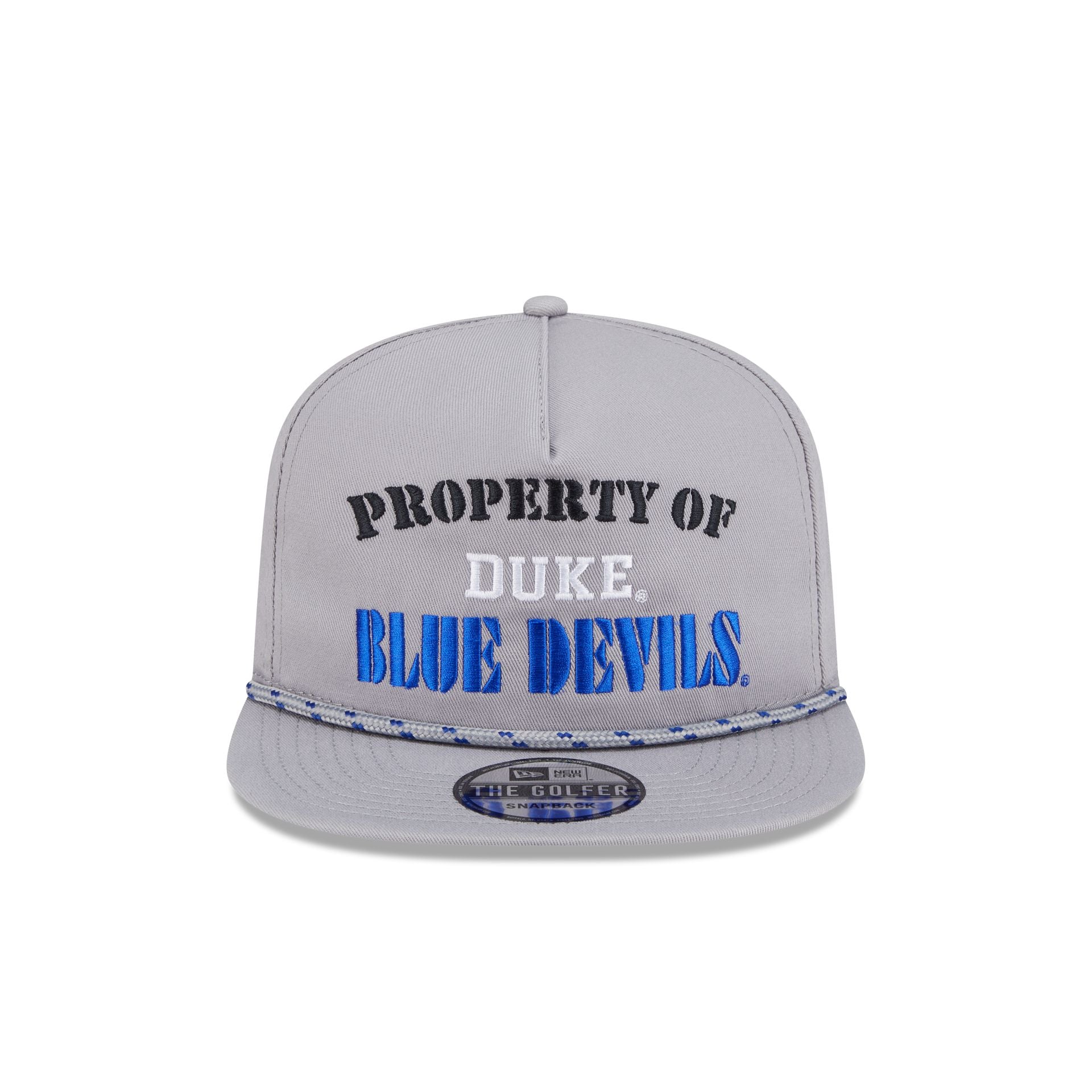 Duke Blue Devils Vintage Gray Rope Golfer Hat - Image 2