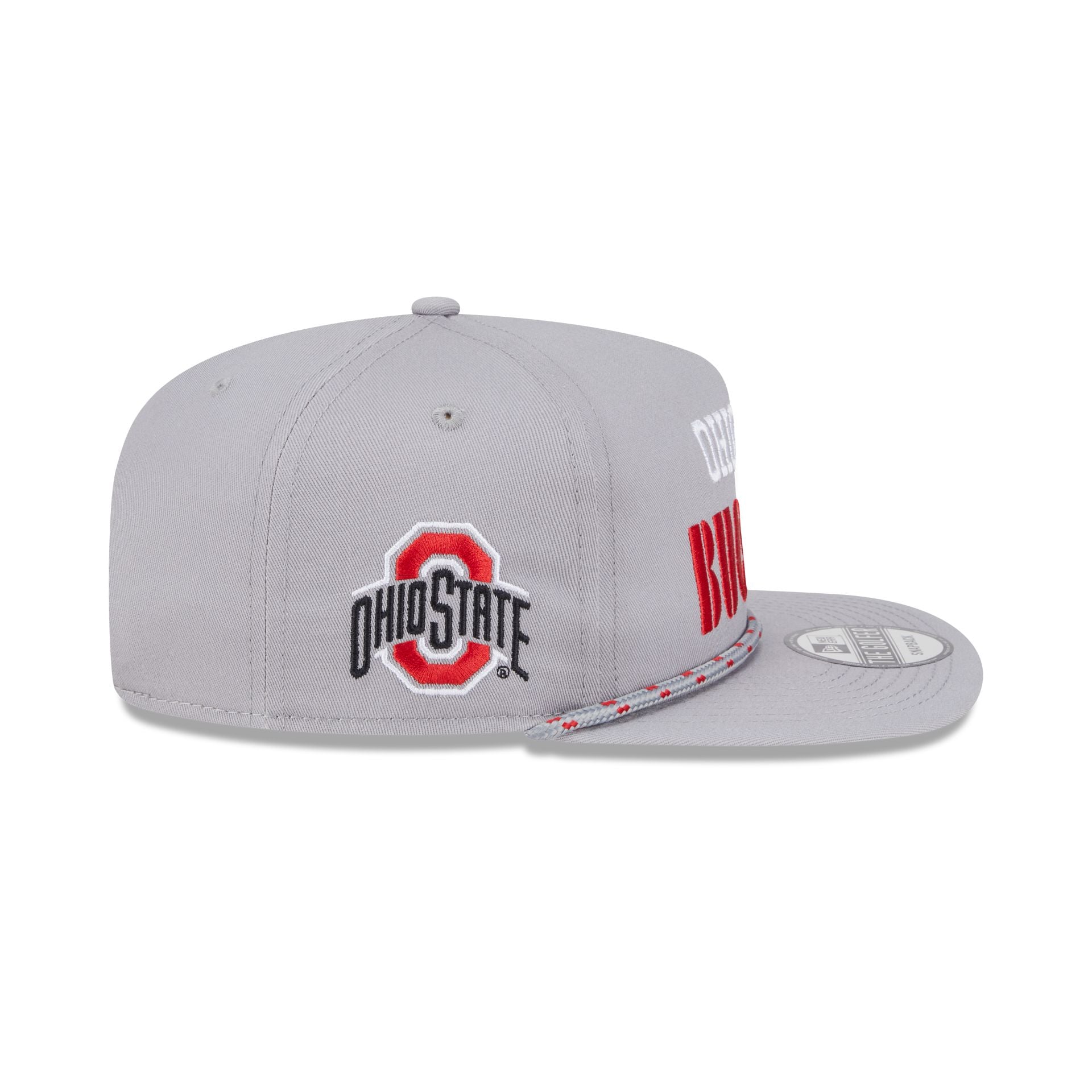 Ohio State Buckeyes Vintage Gray Rope Golfer Hat - Image 4