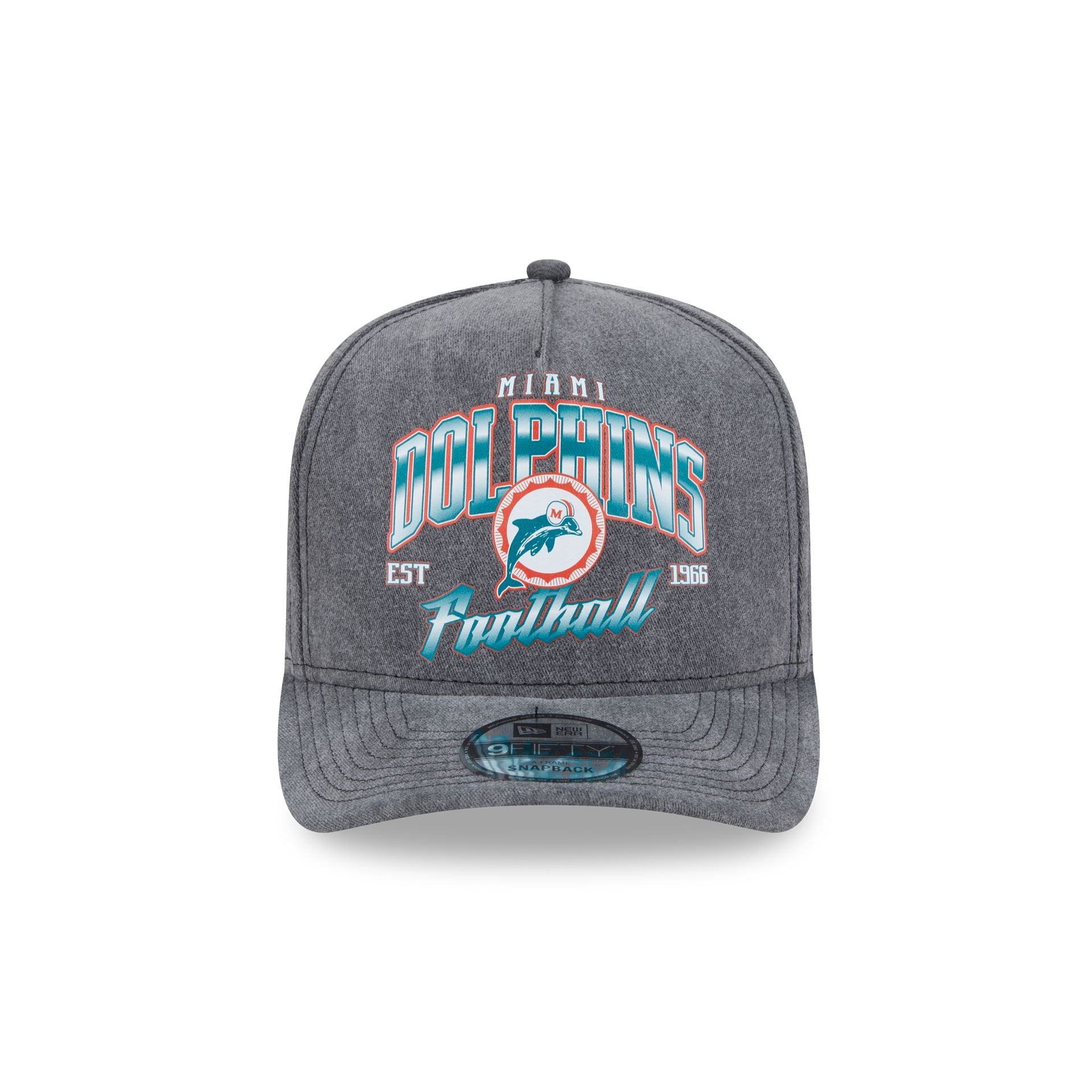 Miami Dolphins Washed 9FIFTY A-Frame Snapback Hat - Image 2