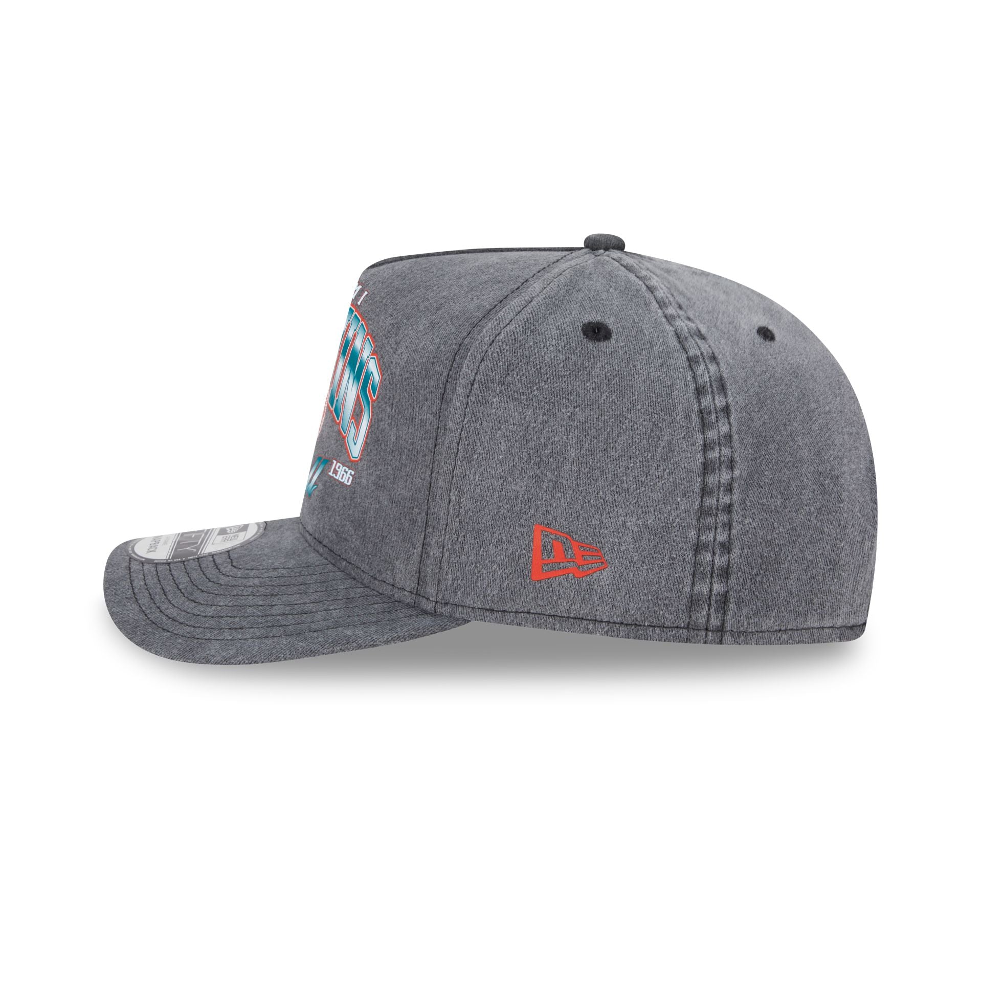 Miami Dolphins Washed 9FIFTY A-Frame Snapback Hat - Image 4