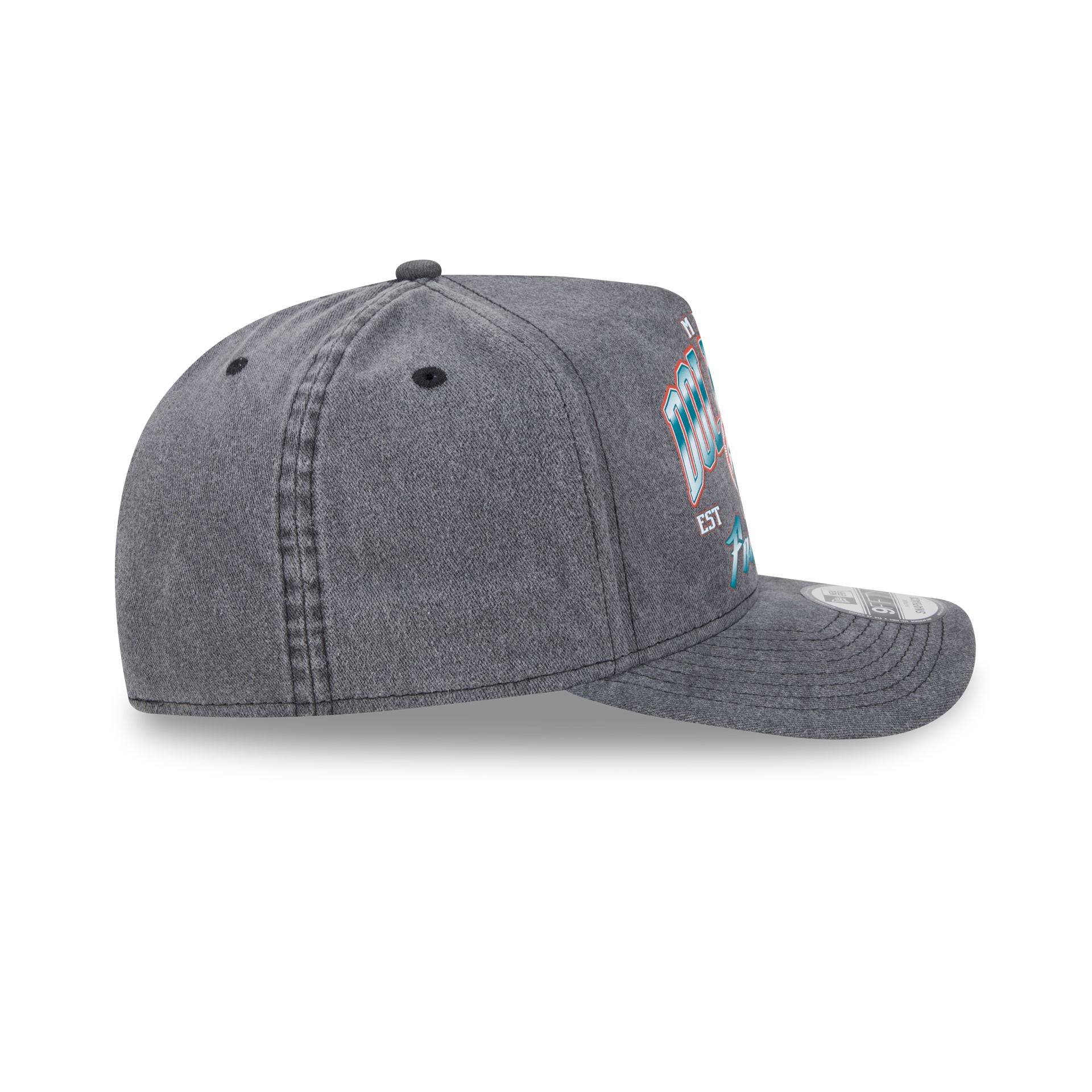 Miami Dolphins Washed 9FIFTY A-Frame Snapback Hat - Image 5