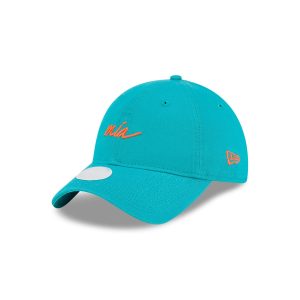 Miami Dolphins Women's Script 9TWENTY Adjustable Hat