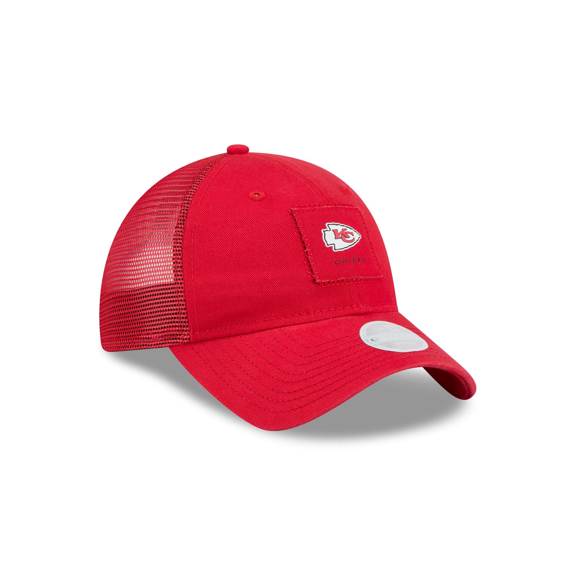 Kansas City Chiefs Women's Square Stitch 9TWENTY Trucker Hat - Image 3