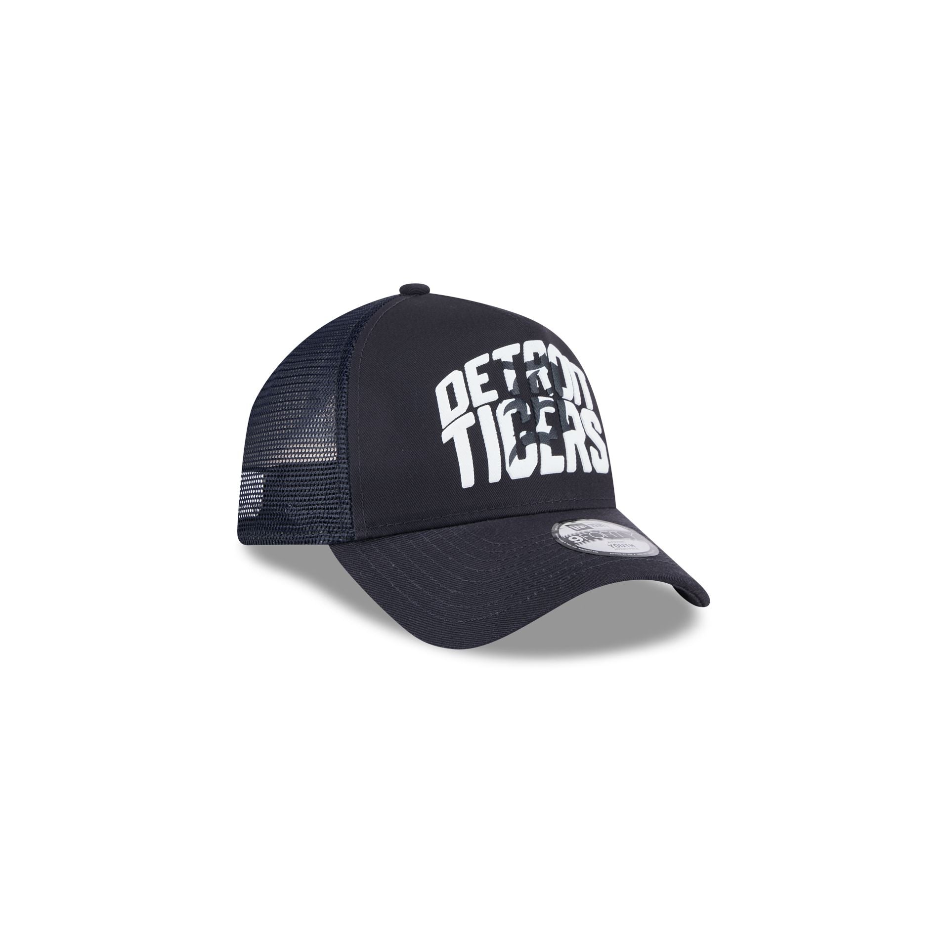 Detroit Tigers Kids Chalk 9FORTY A-Frame Trucker Hat - Image 3