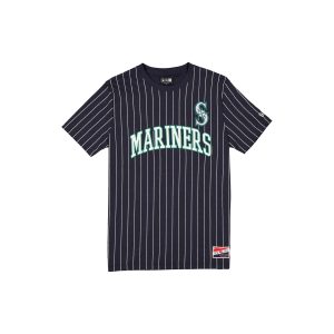 Seattle Mariners Throwback Pinstripe Wordmark T-Shirt