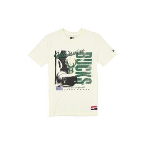 Milwaukee Bucks Throwback White T-Shirt