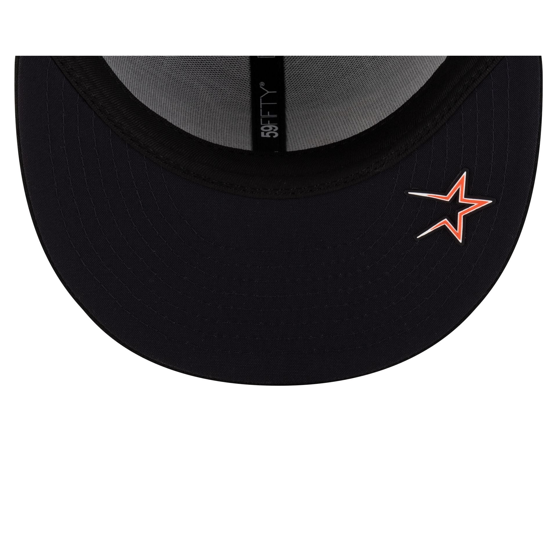 Houston Astros 2025 Clubhouse Alt Black 59FIFTY Fitted Hat - Image 7