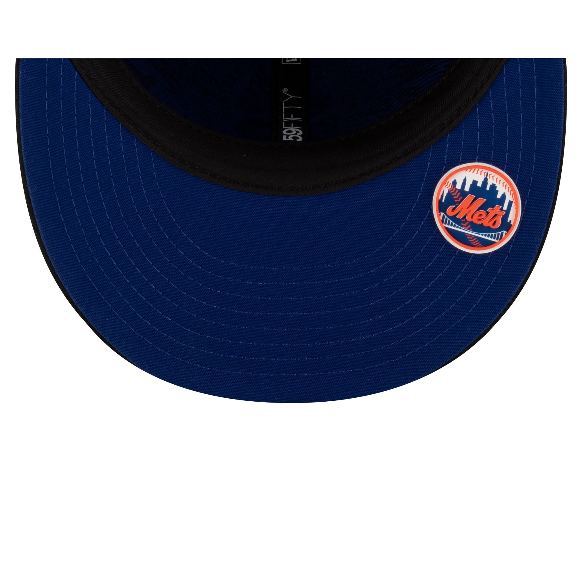 New York Mets 2025 Clubhouse Black 59FIFTY Fitted Hat - Image 7
