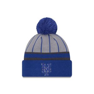 New York Mets 2025 Batting Practice Pom Knit Hat
