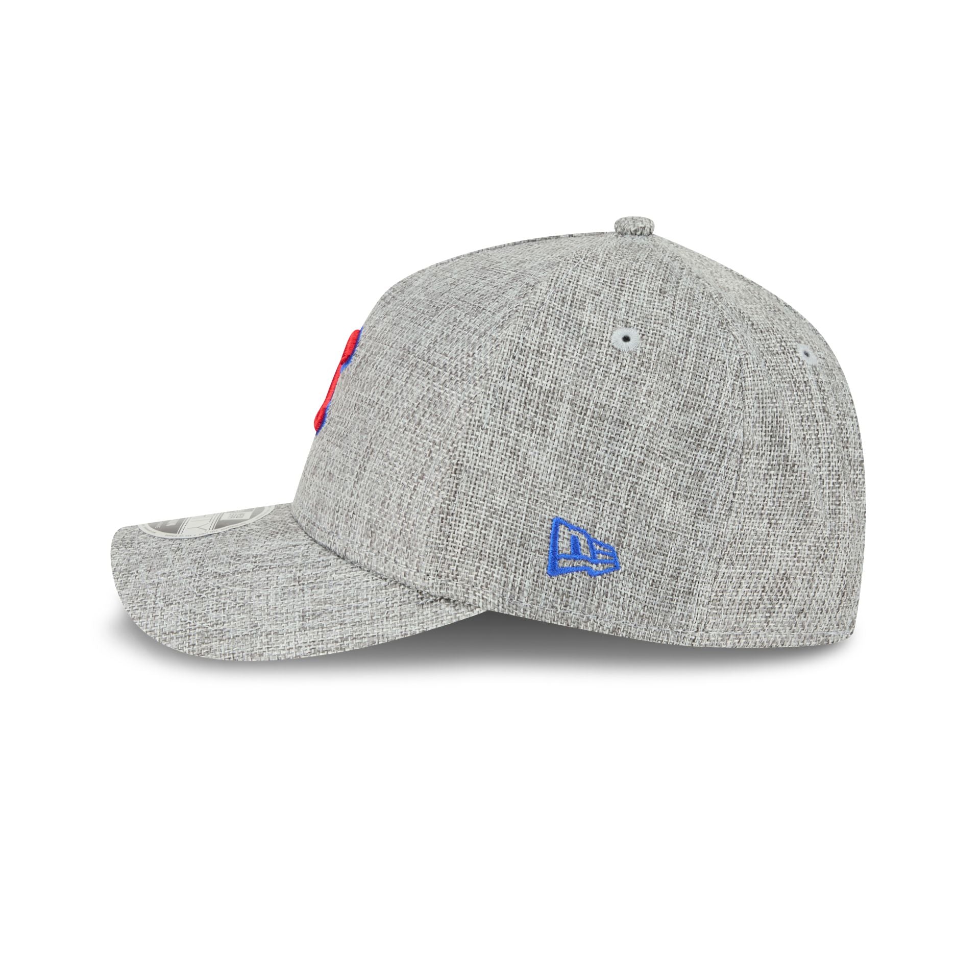 Chicago Cubs Cotton Weave Gray 9FORTY M-Crown A-Frame Snapback Hat - Image 4