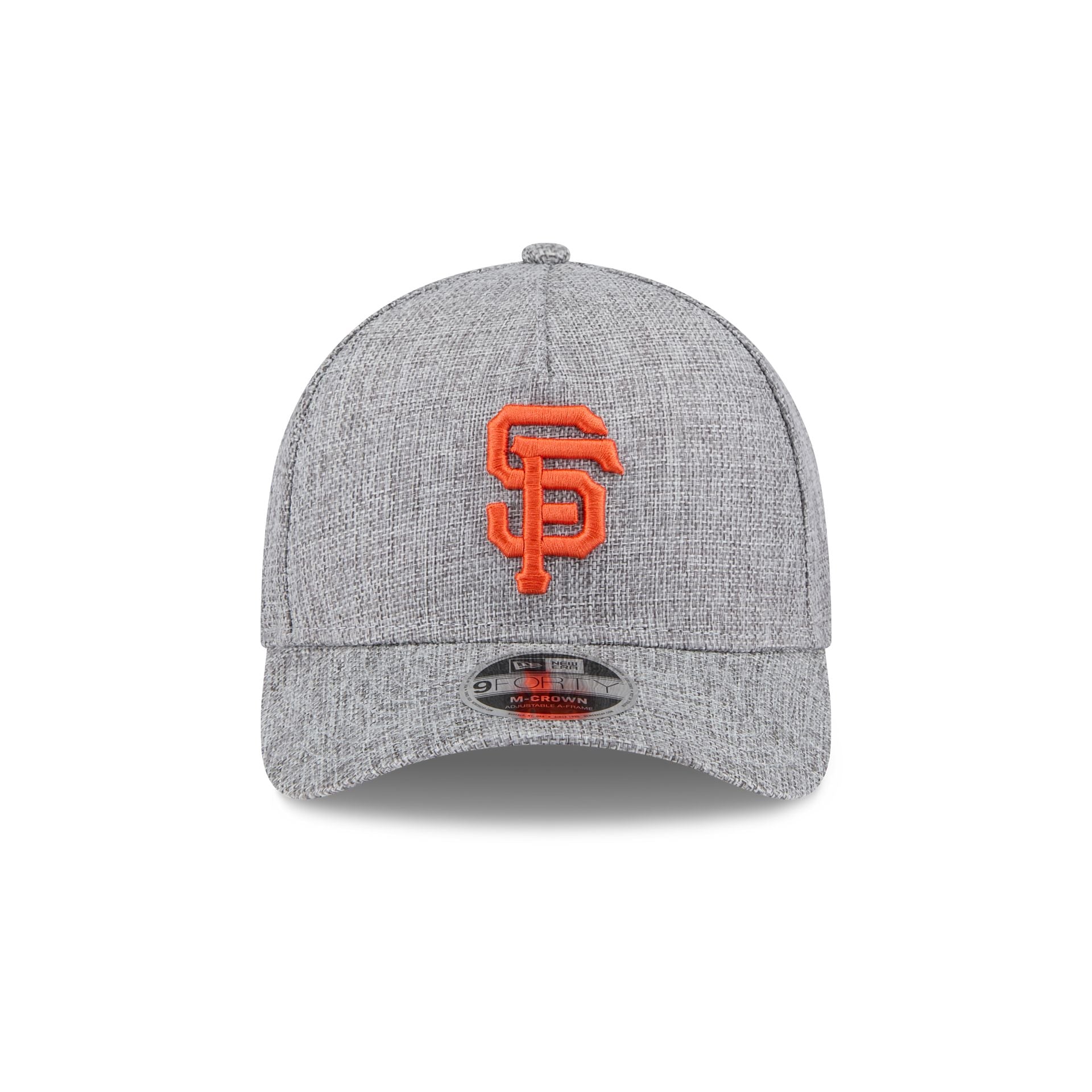 San Francisco Giants Cotton Weave Gray 9FORTY M-Crown A-Frame Snapback Hat - Image 2