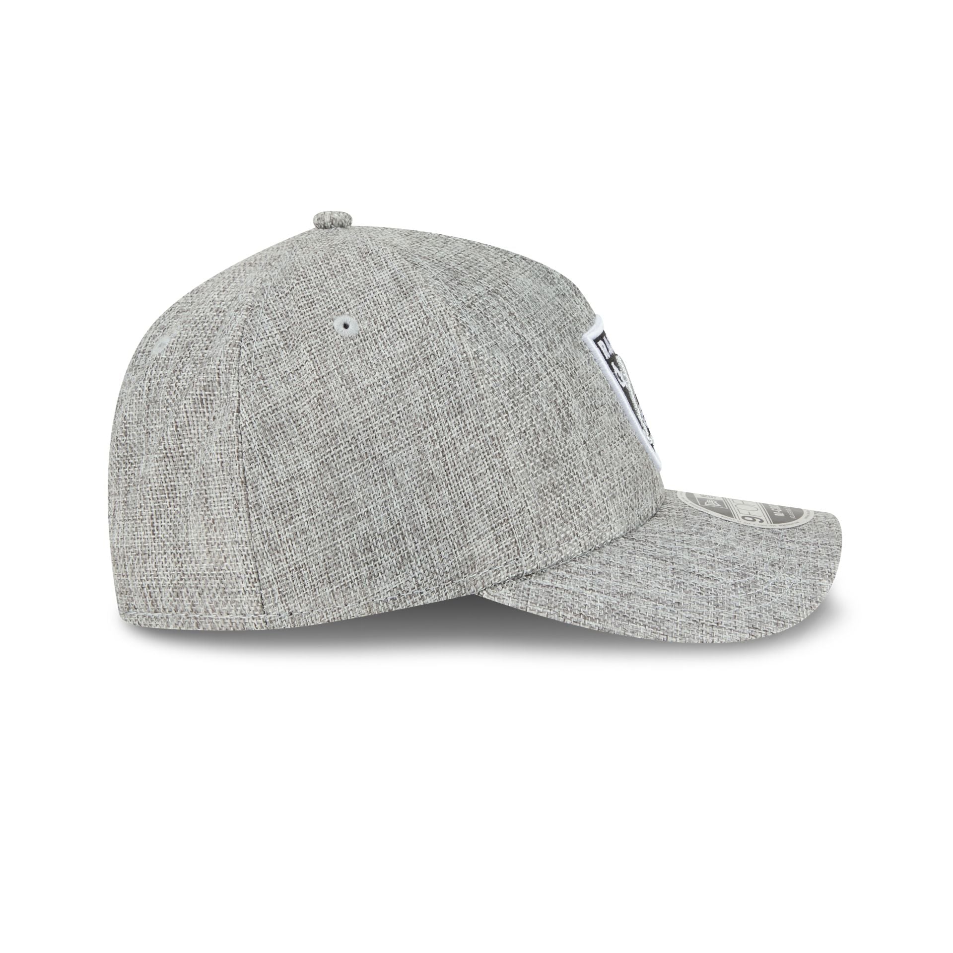 Las Vegas Raiders Cotton Weave Gray 9FORTY M-Crown A-Frame Snapback Hat - Image 5