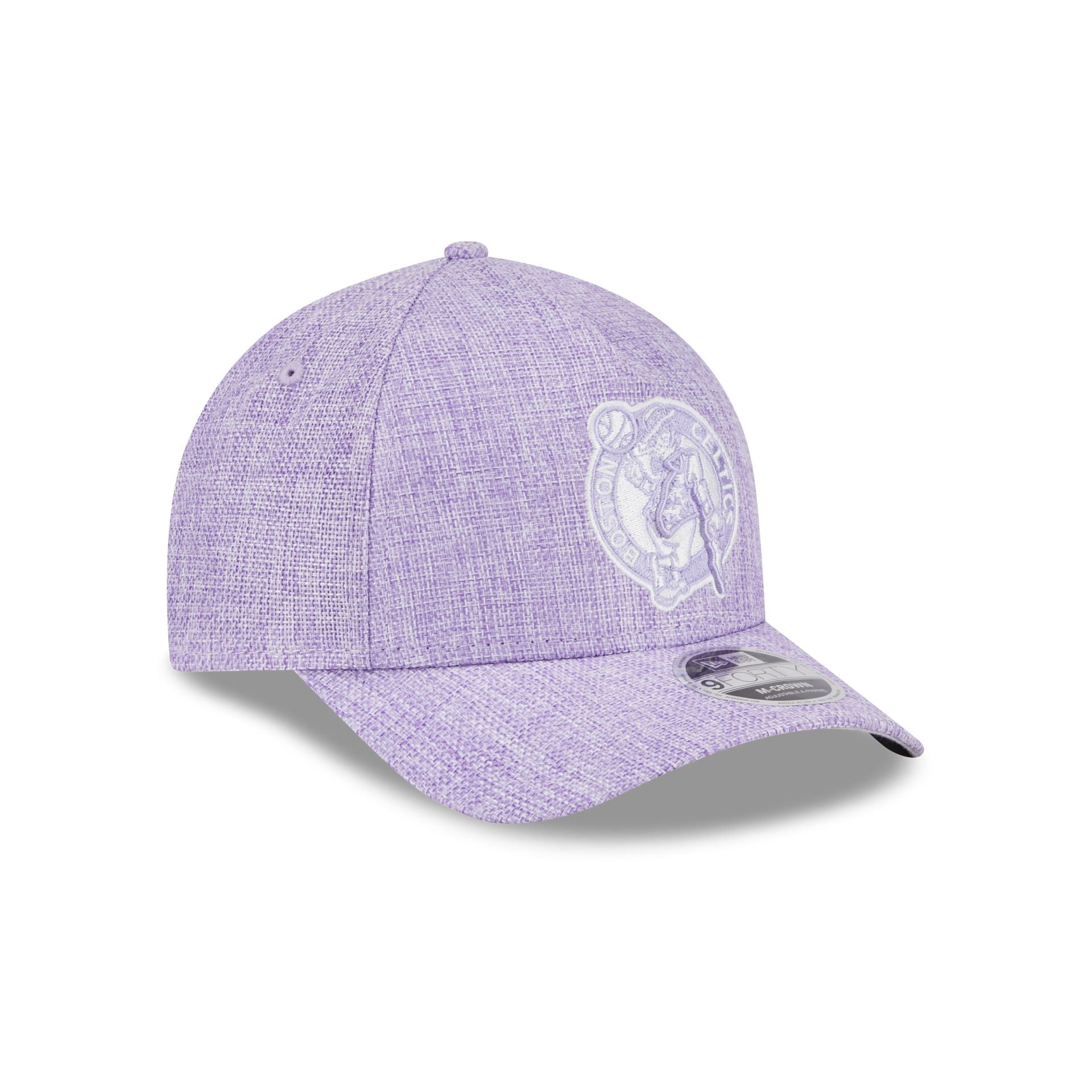 Boston Celtics Cotton Weave Purple 9FORTY M-Crown A-Frame Snapback Hat - Image 3