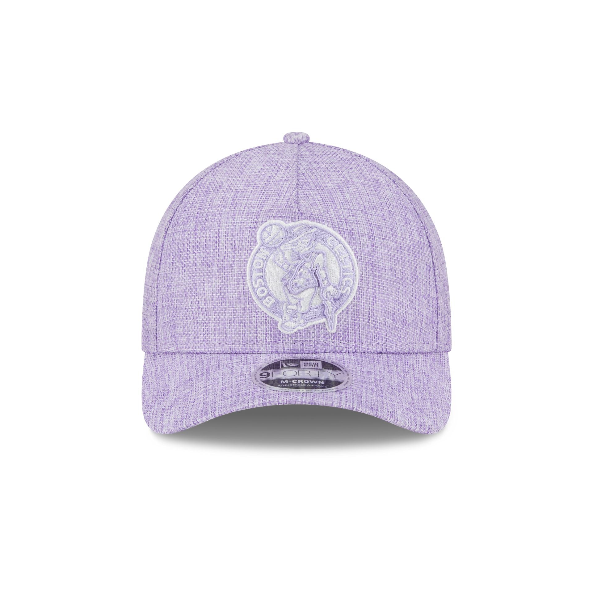 Boston Celtics Cotton Weave Purple 9FORTY M-Crown A-Frame Snapback Hat - Image 2