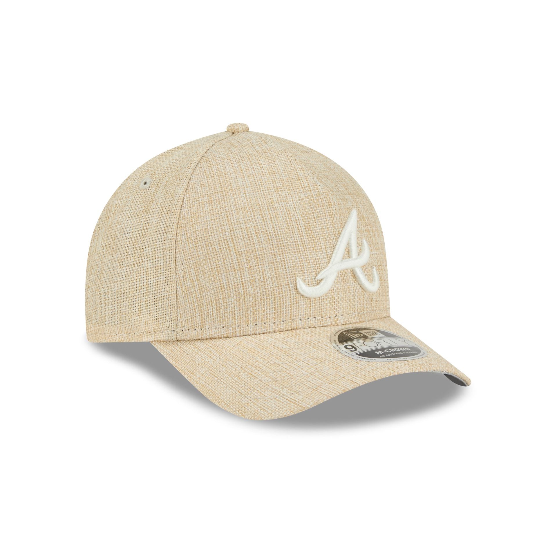 Atlanta Braves Cotton Weave Stone 9FORTY M-Crown A-Frame Snapback Hat - Image 3
