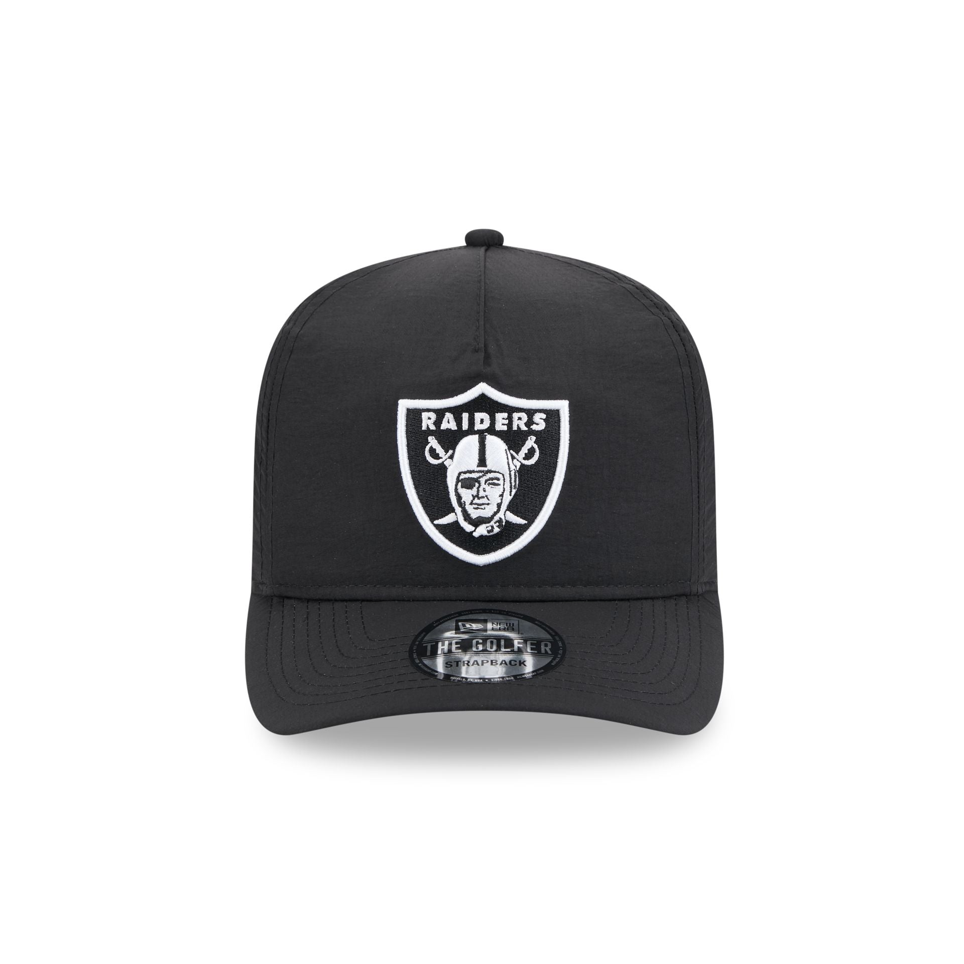 Las Vegas Raiders Everyday Nylon Black Golfer Hat - Image 2