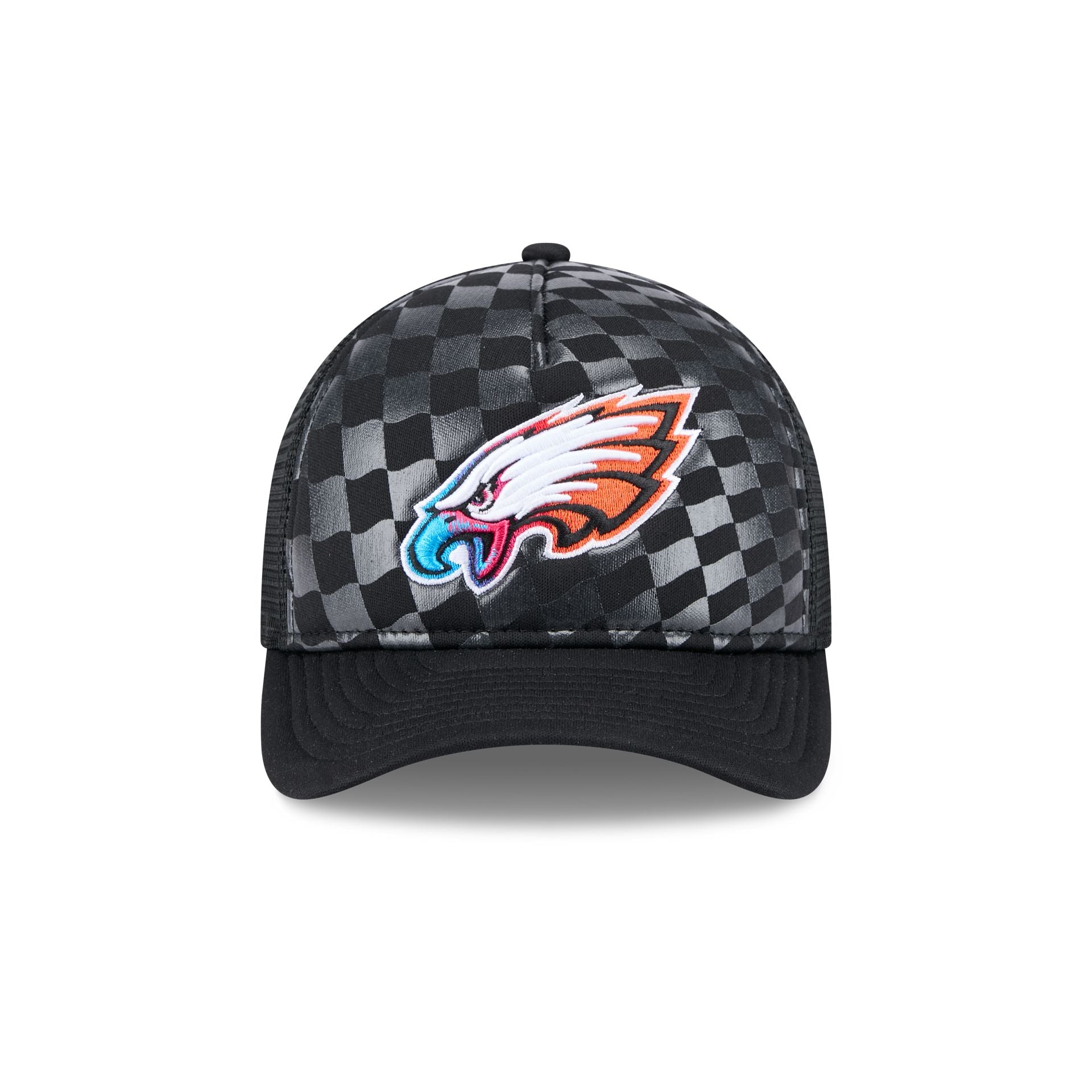 Philadelphia Eagles Gradient Raceway 9FORTY M-Crown A-Frame Trucker Hat - Image 2