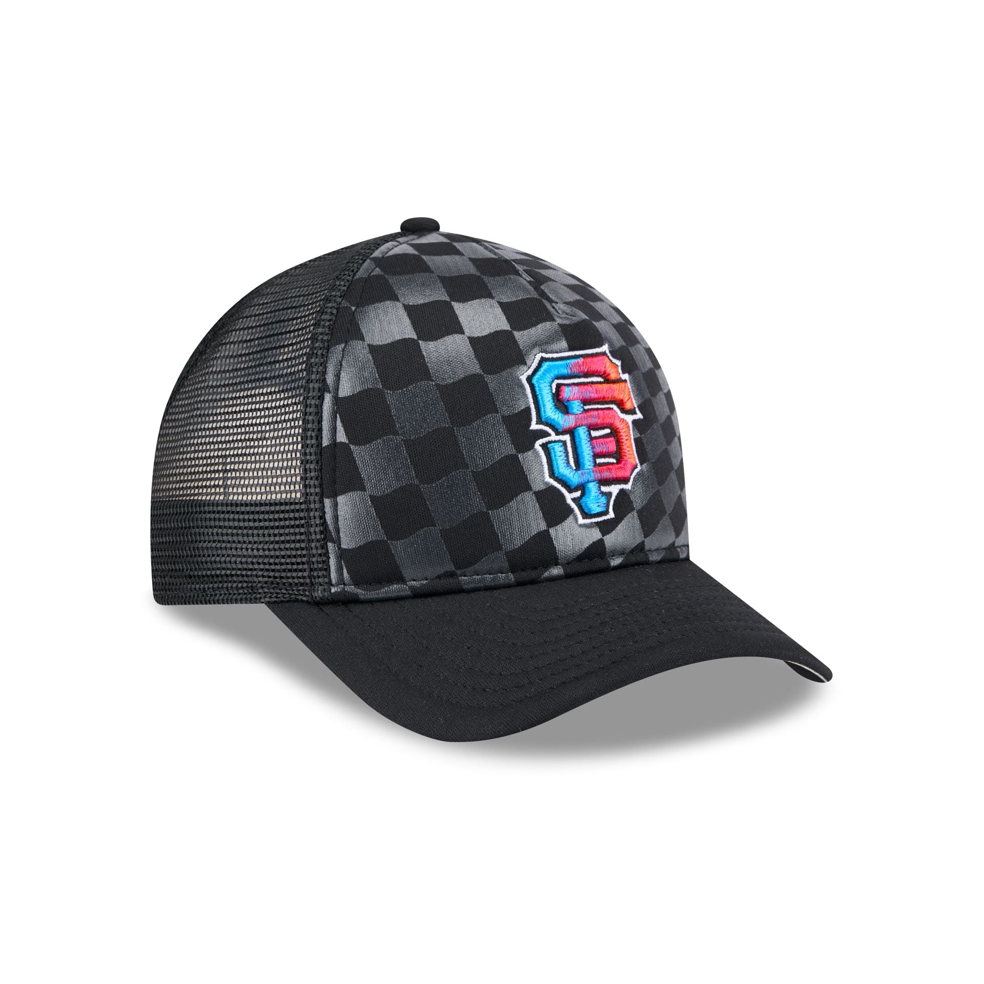 San Francisco Giants Gradient Raceway 9FORTY M-Crown A-Frame Trucker Hat - Image 3